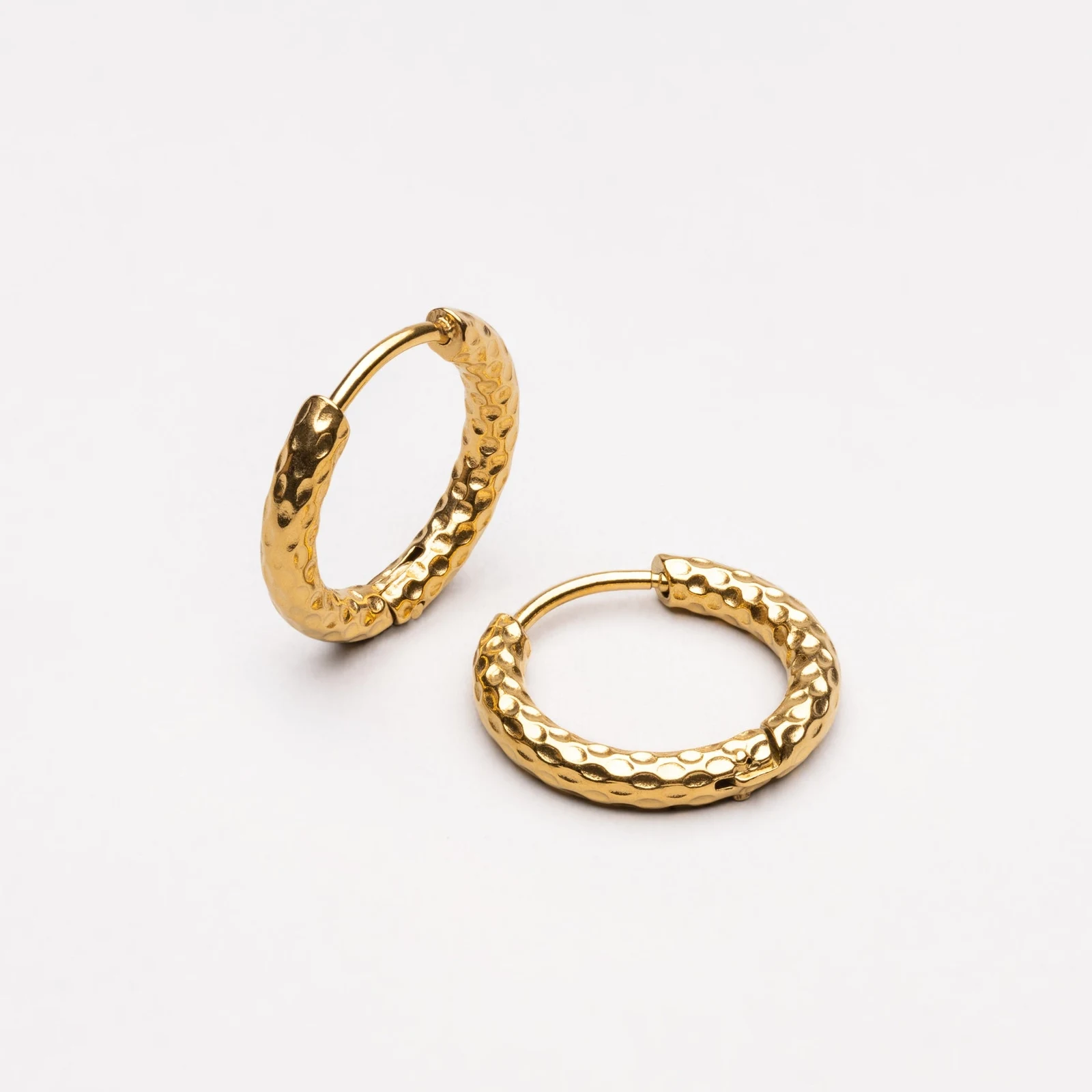 Hammered Hoops Earrings - lead view