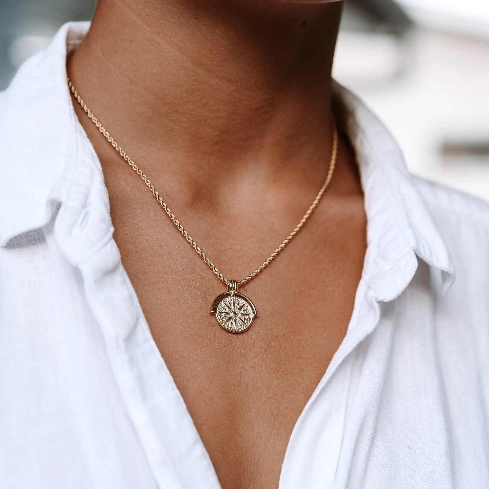 Golden Sun Necklace — lead