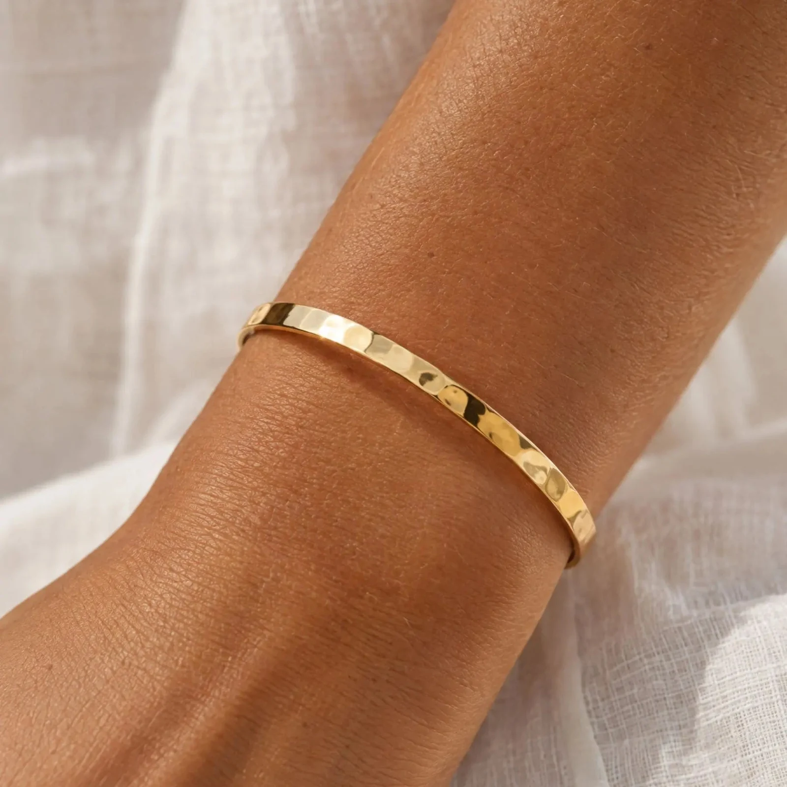 Hammered Cuff — detail
