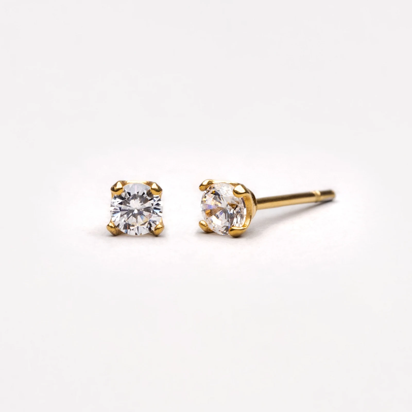 Zircon Stud Earrings - lead view