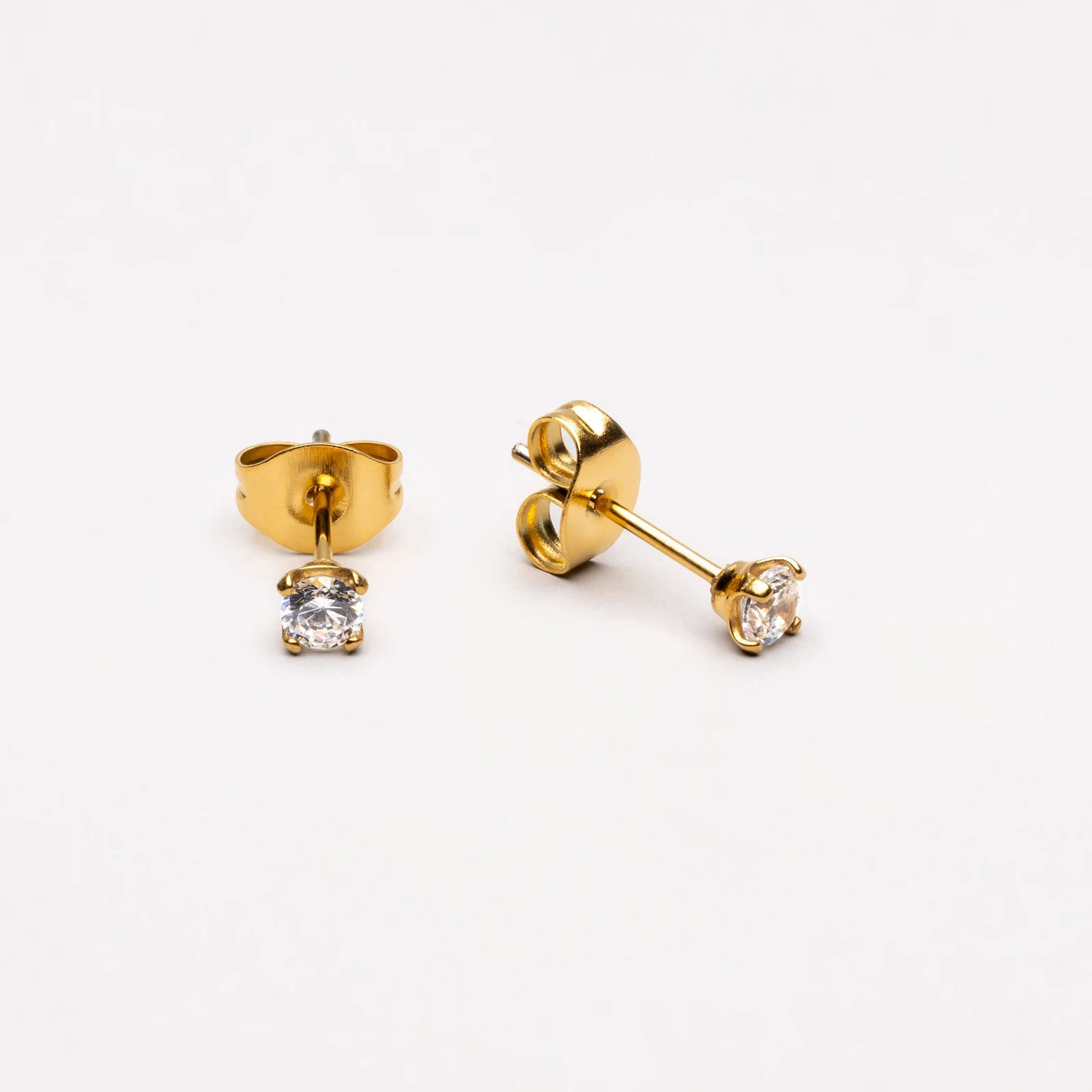Zircon Stud Earrings - alternate view