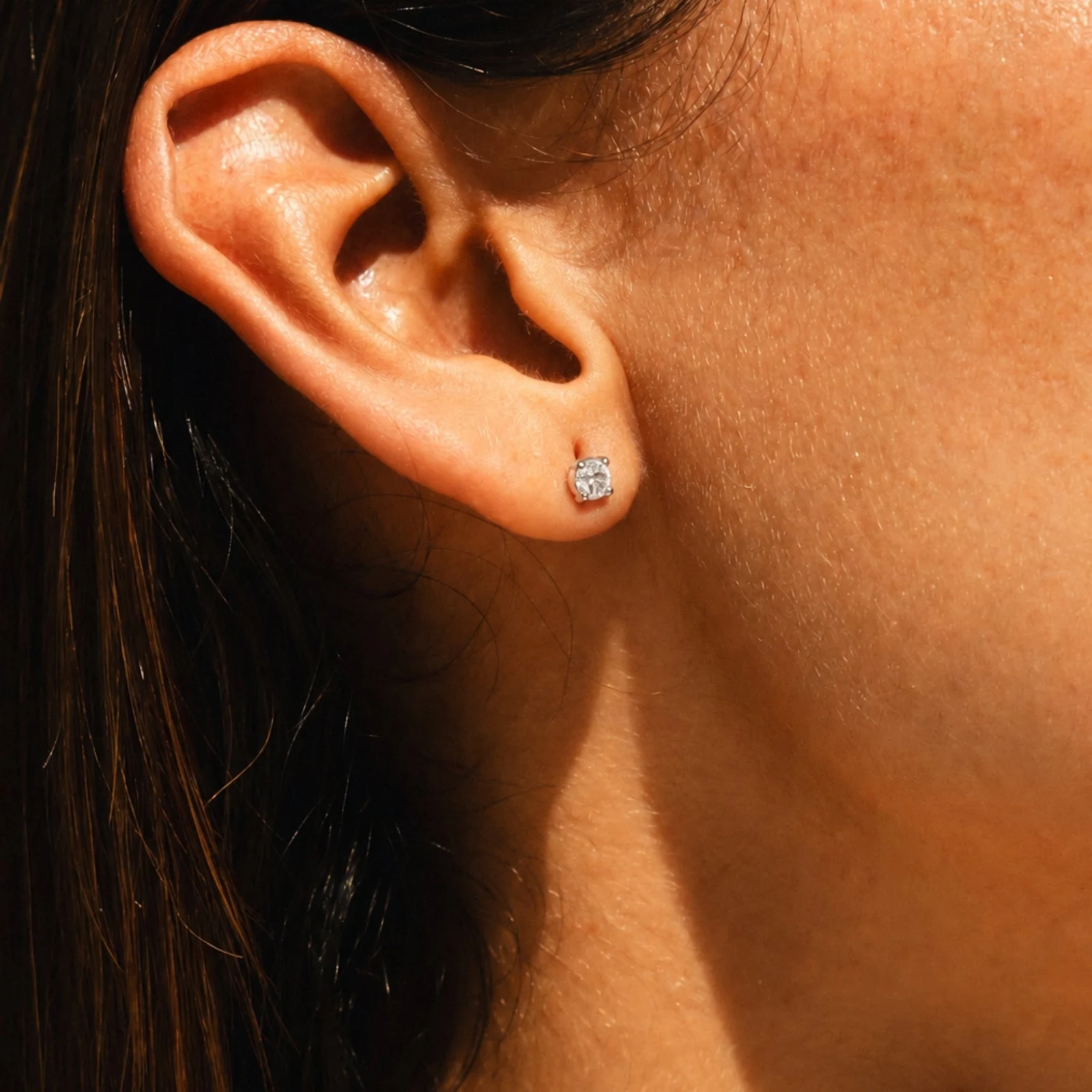 Zircon Stud Earrings - reviewed gold-color source photograph
