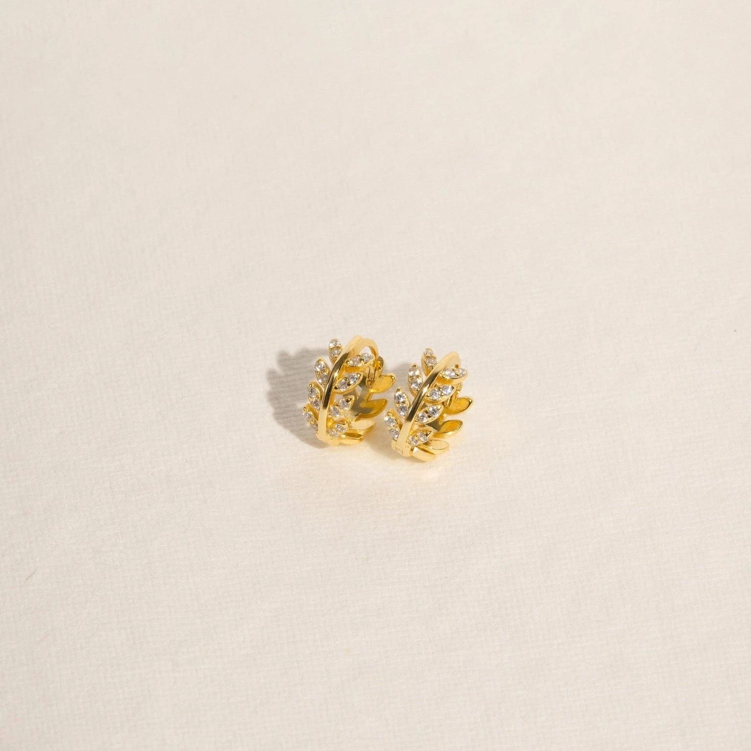 Lily Leaf Huggies — alternate view