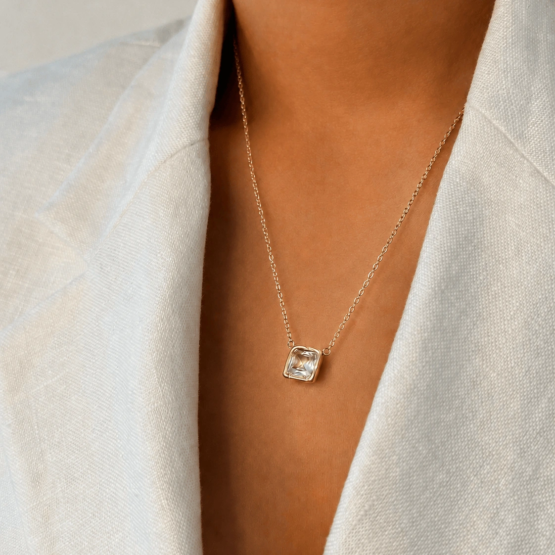Eternal Square Necklace — lead view