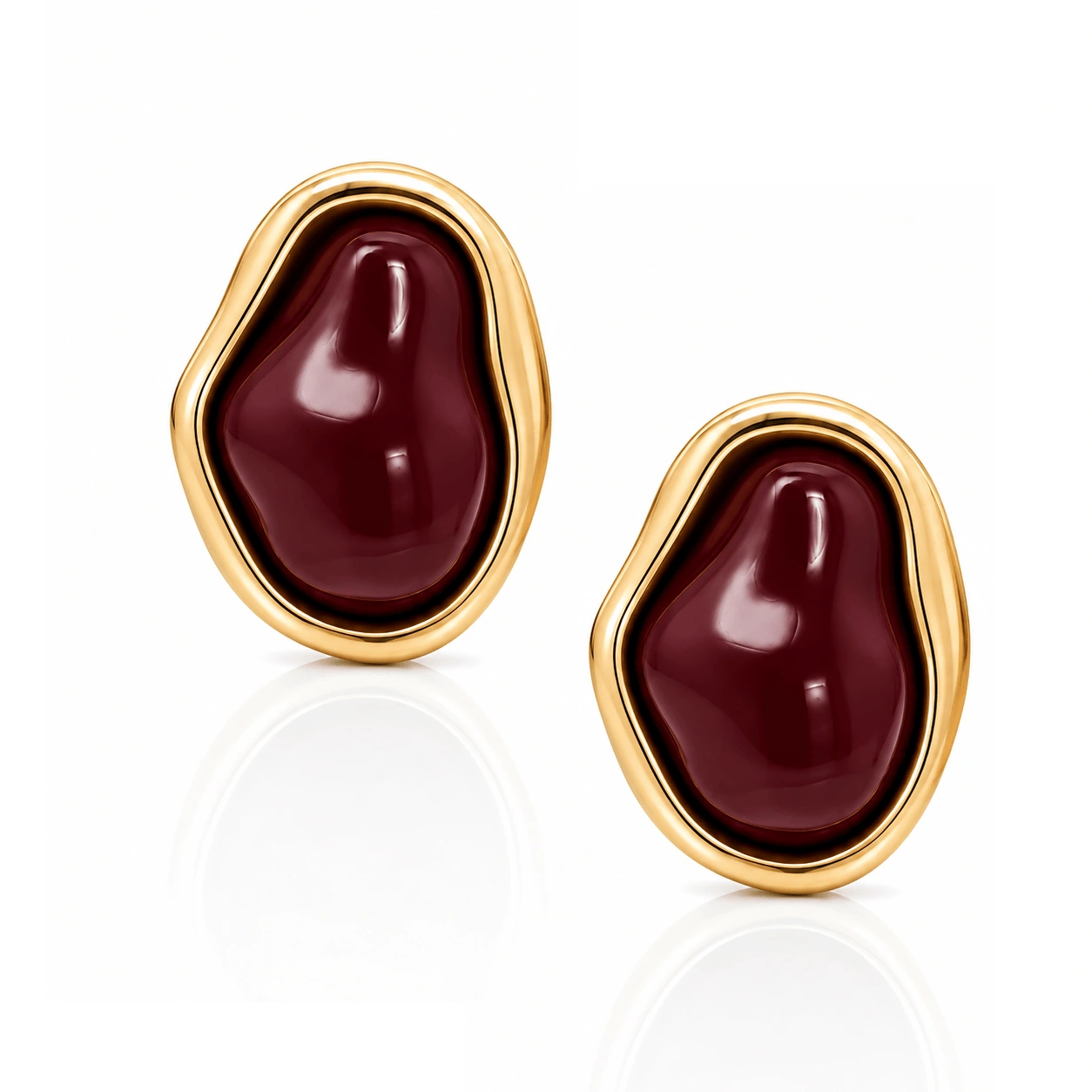 Ember Resin Studs — alternate view