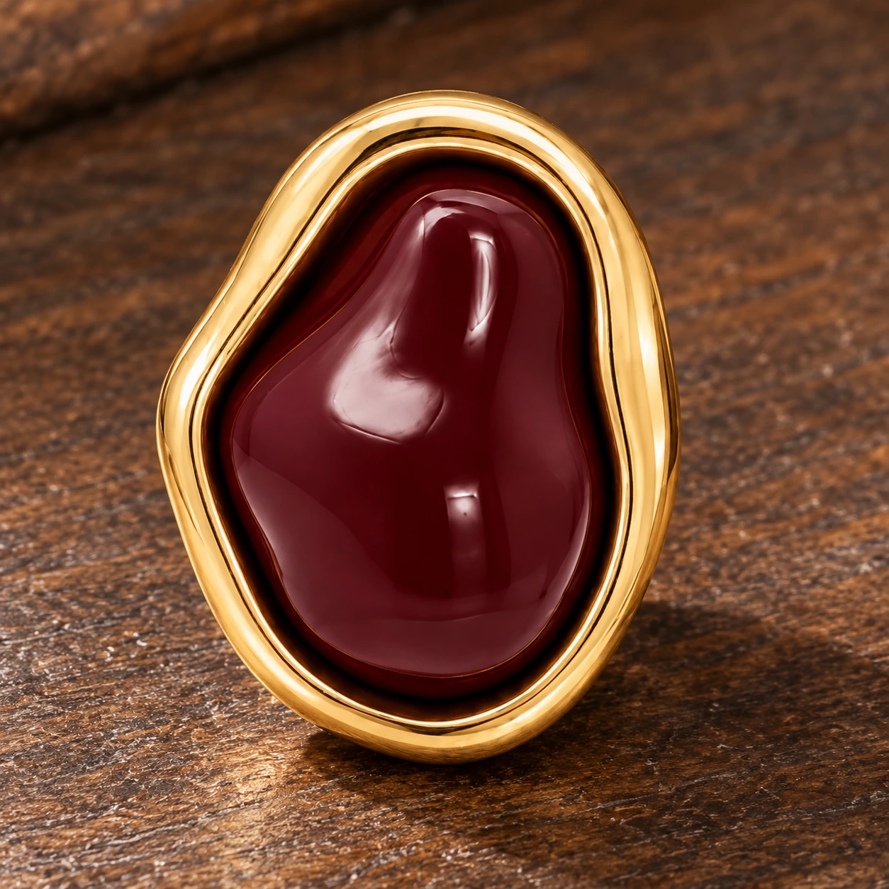 Ember Resin Studs — detail view