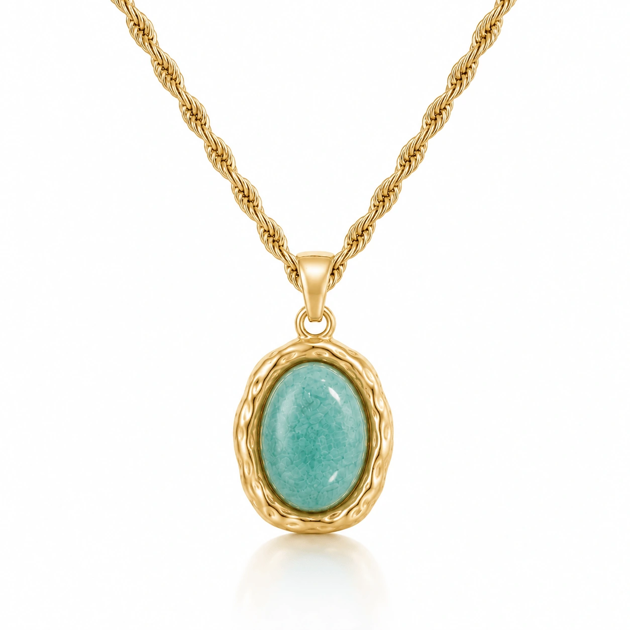 Lagoon Amazonite Necklace — detail view