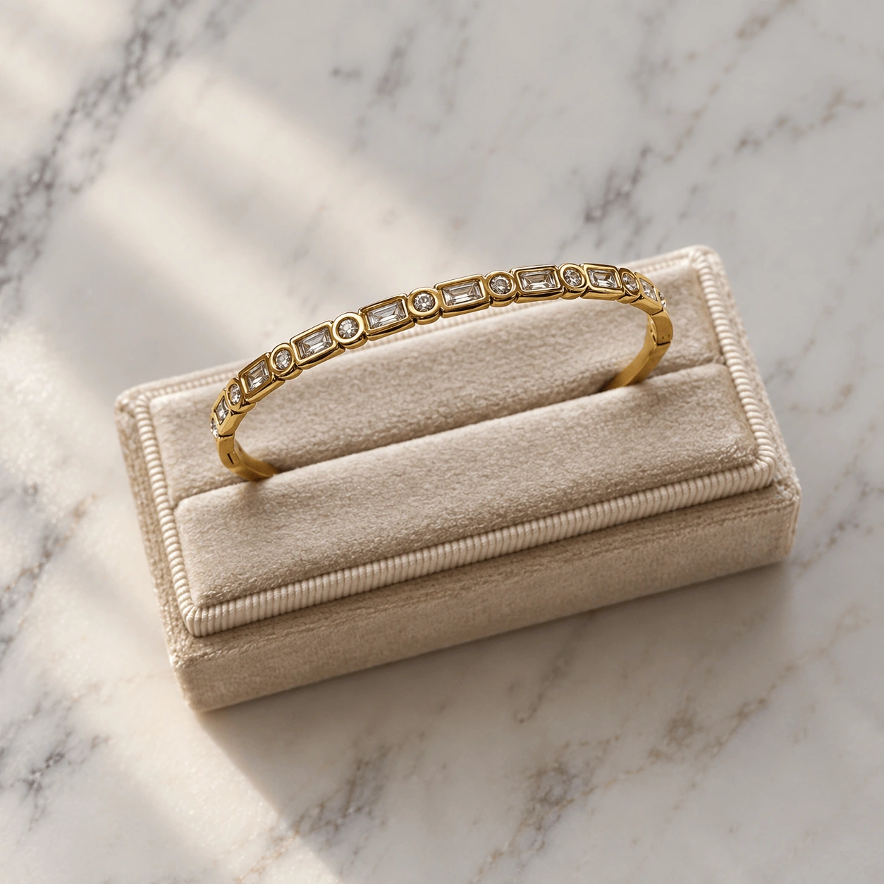 Prudence CZ Bangle — lead view