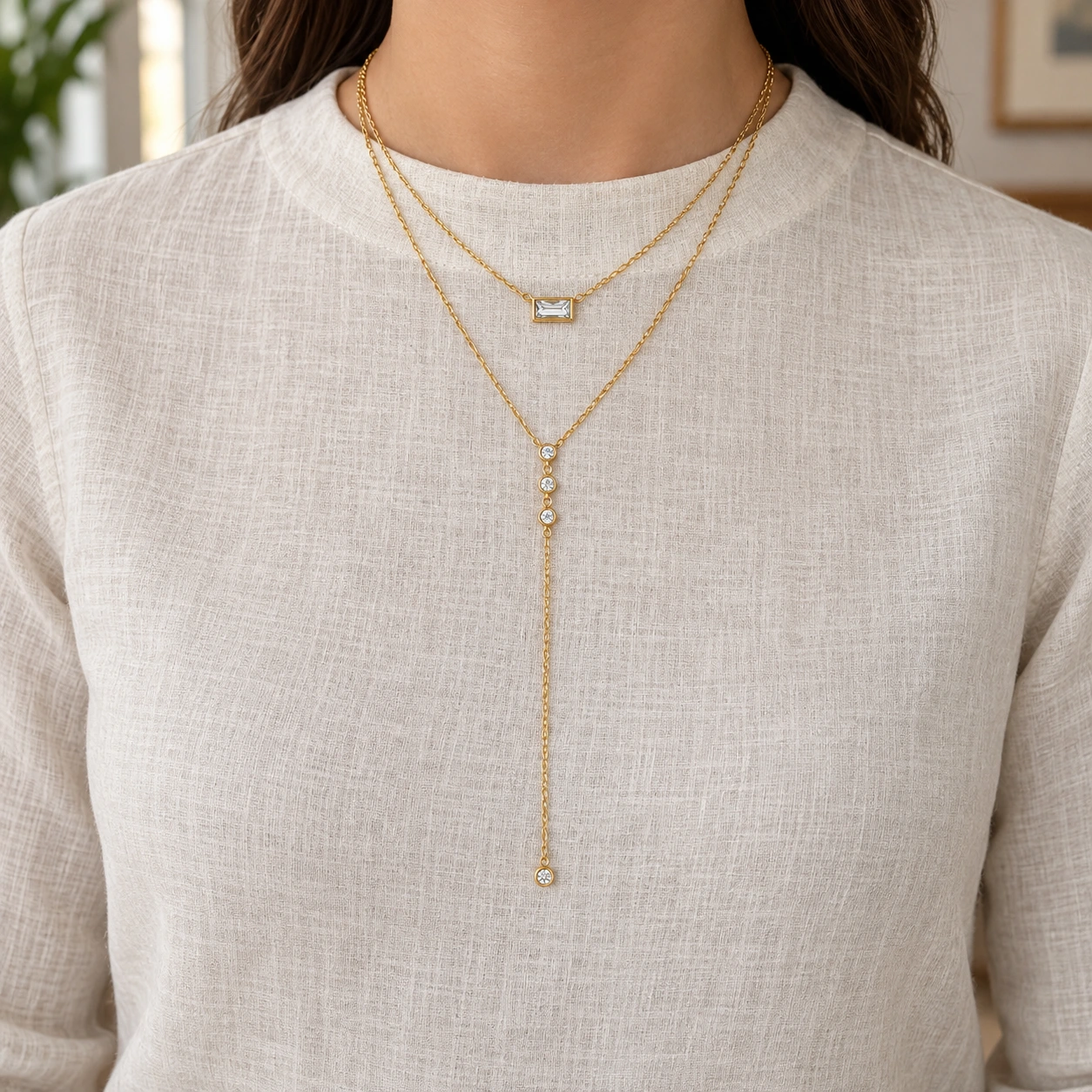 Serendipity Layered Lariat — alternate view