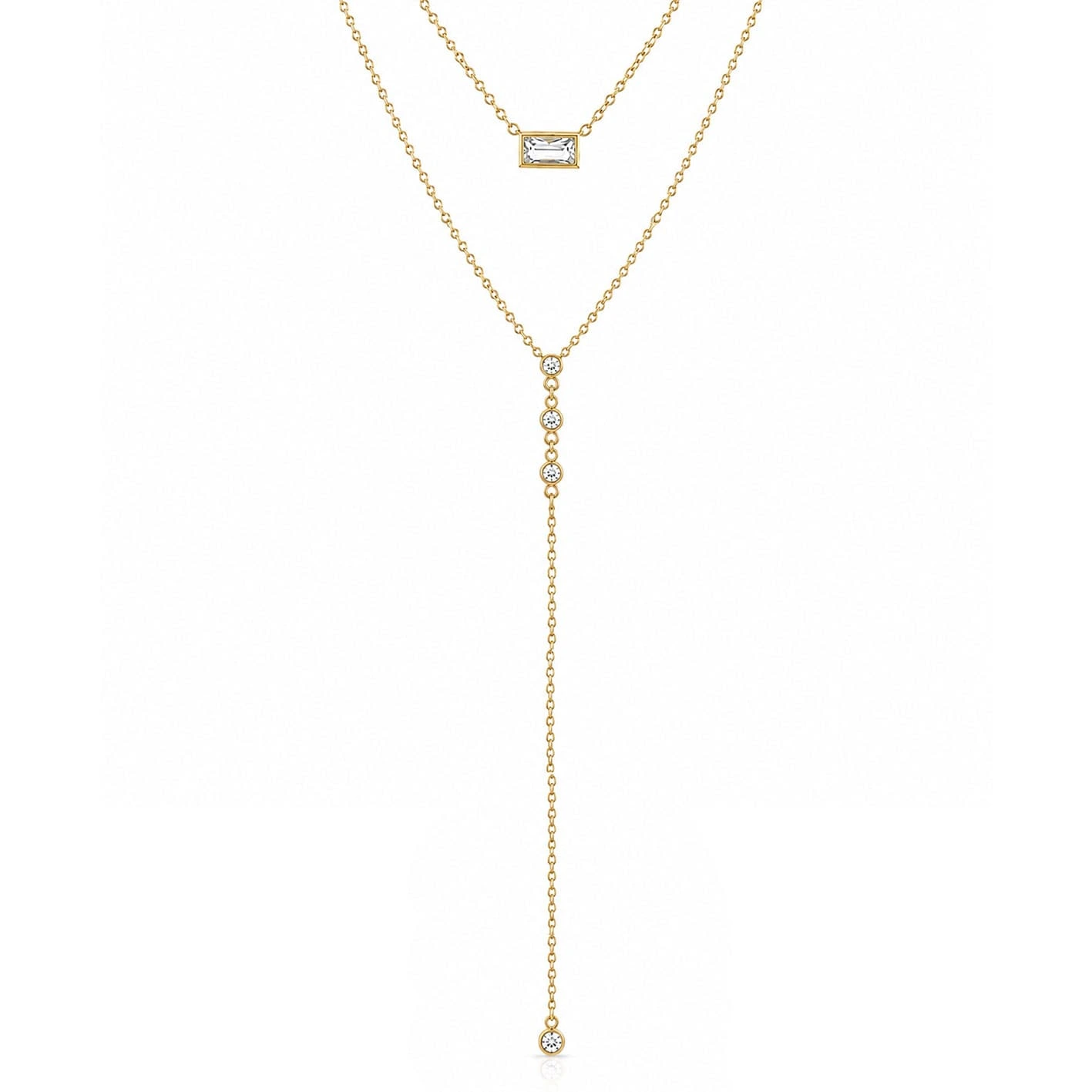 Serendipity Layered Lariat — detail view