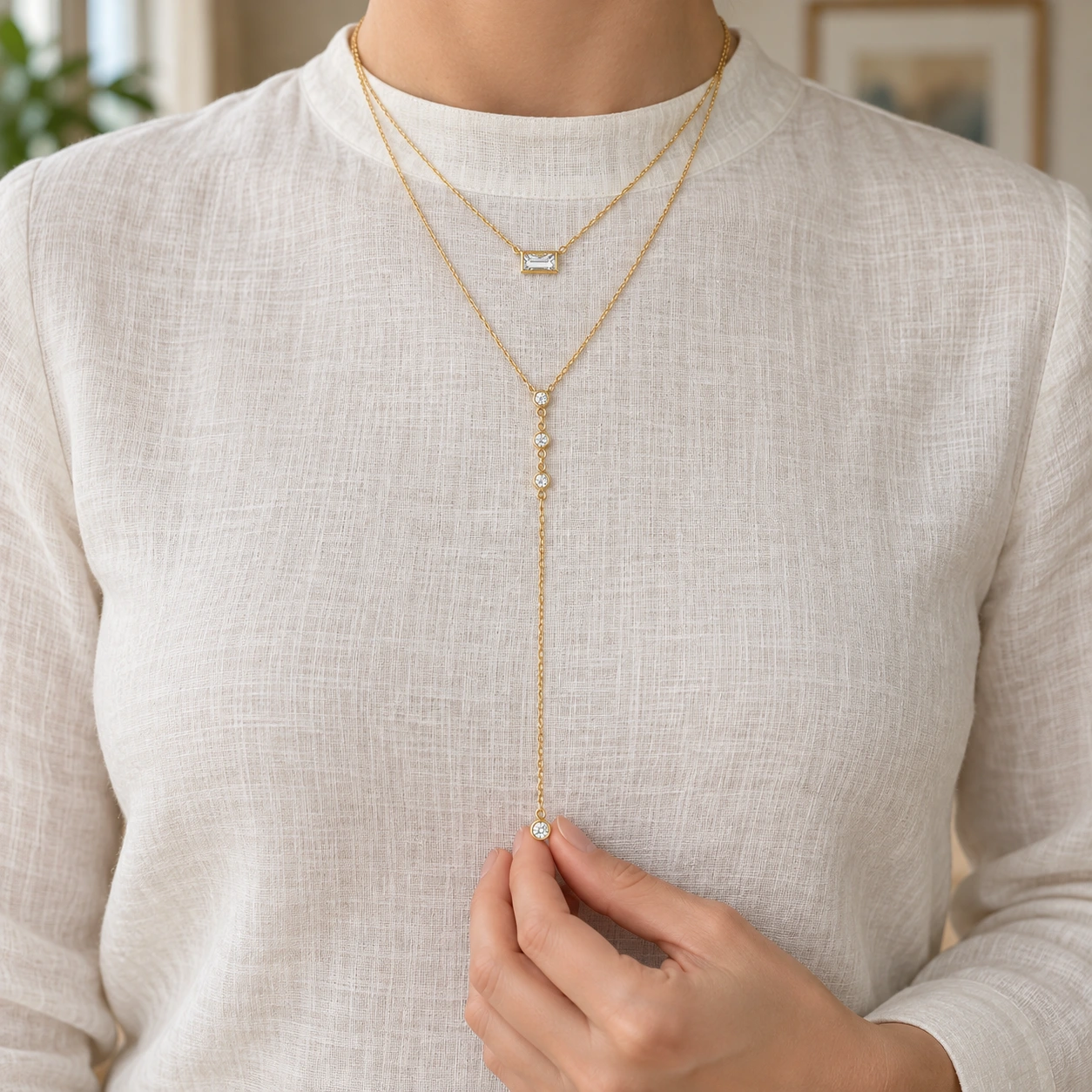 Serendipity Layered Lariat — use view
