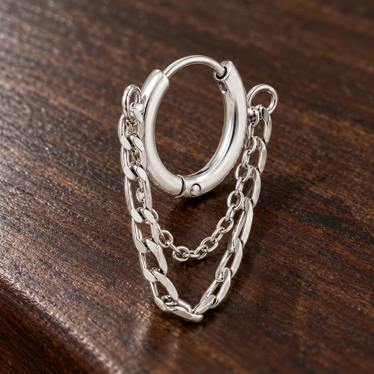 Megan Chain Hoops — detail view