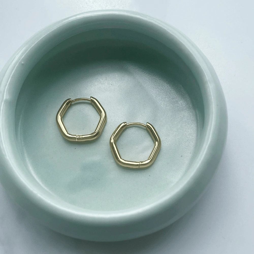 Taylor Hexagon Hoops — lead view