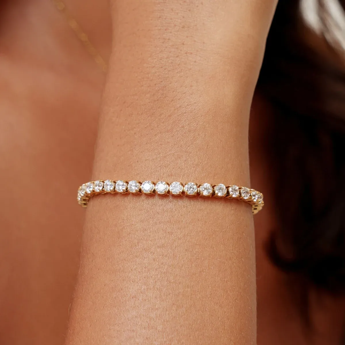 Bold Tennis Bracelet - detail view