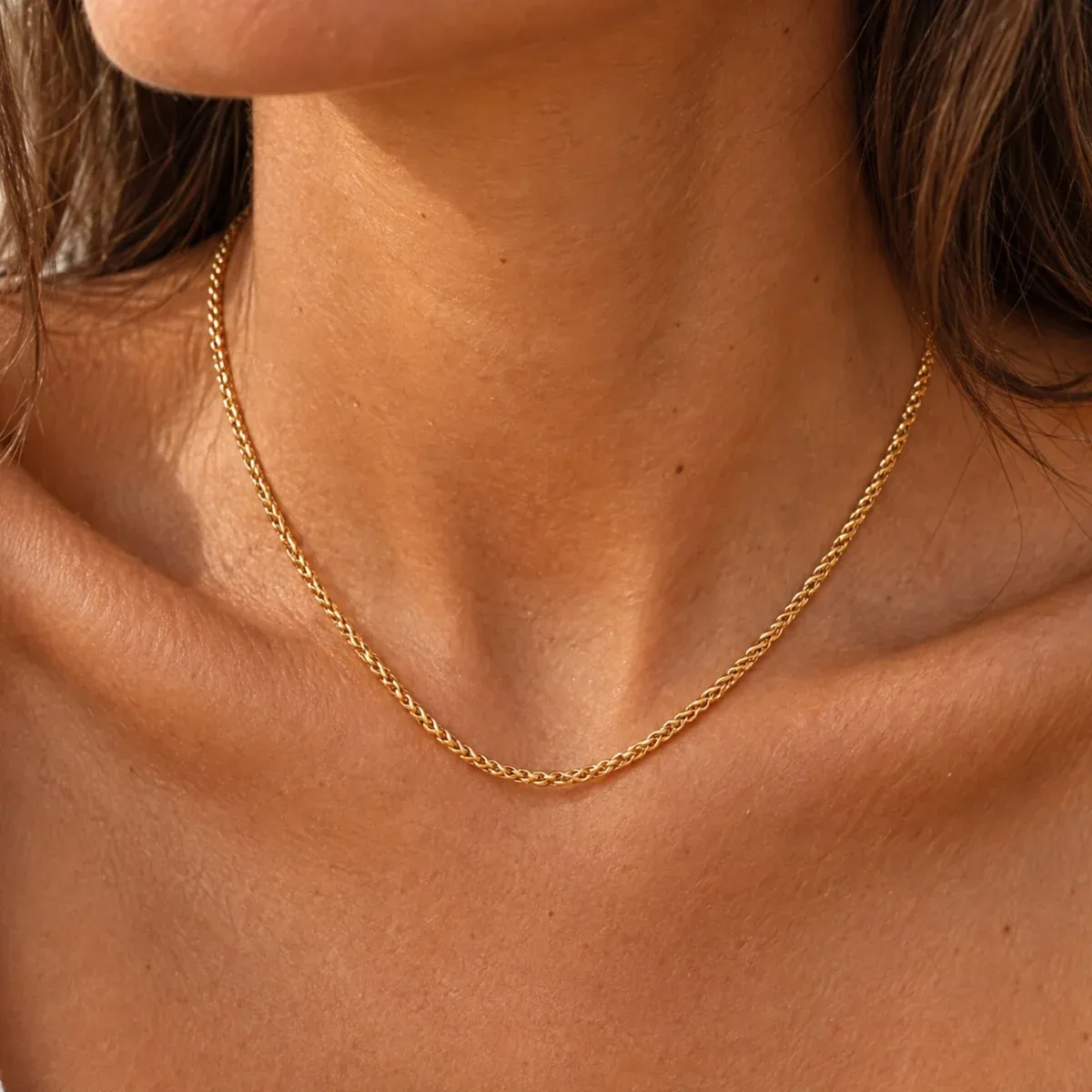 Braided Choker Gold - alternate