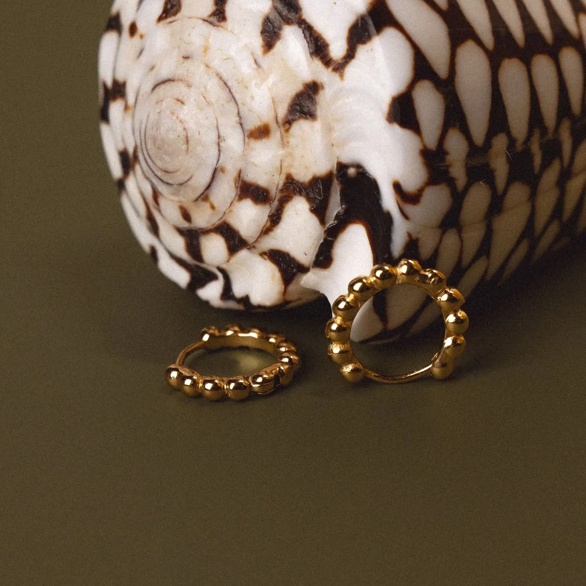 Beaded Hoops Earrings - reviewed exact-variant source photograph