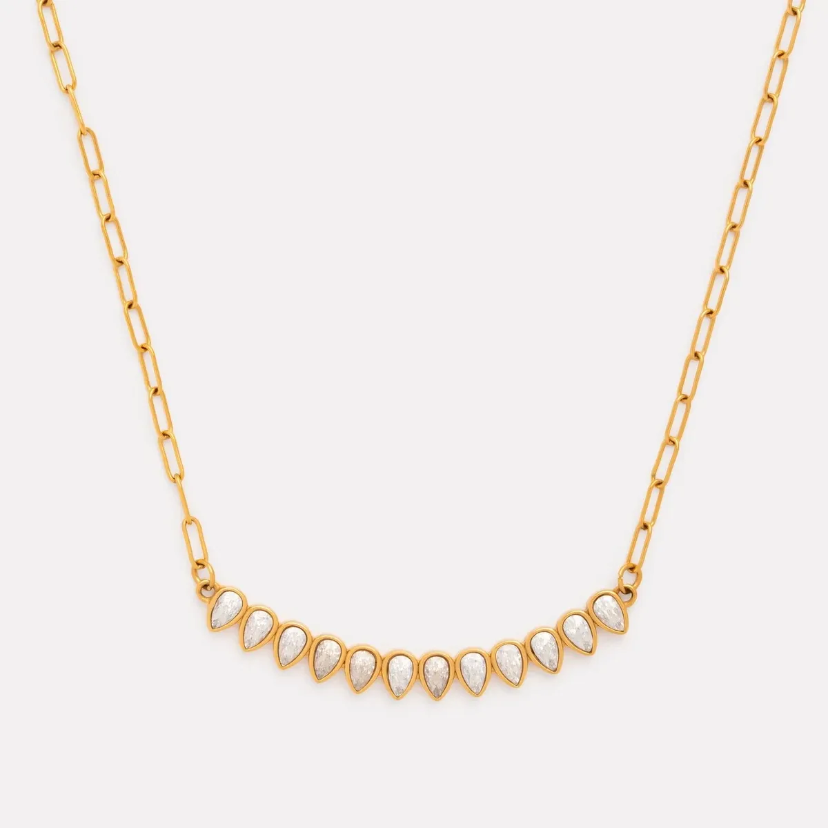 Aspen Necklace Gold - detail view