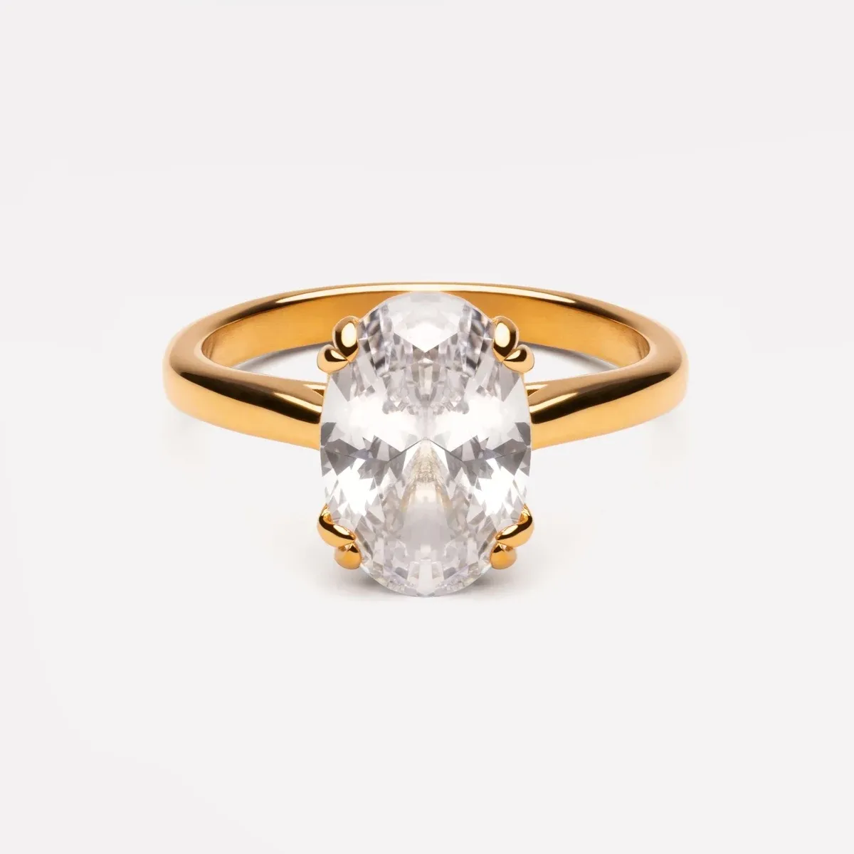 Oval Solitaire Ring - lead view