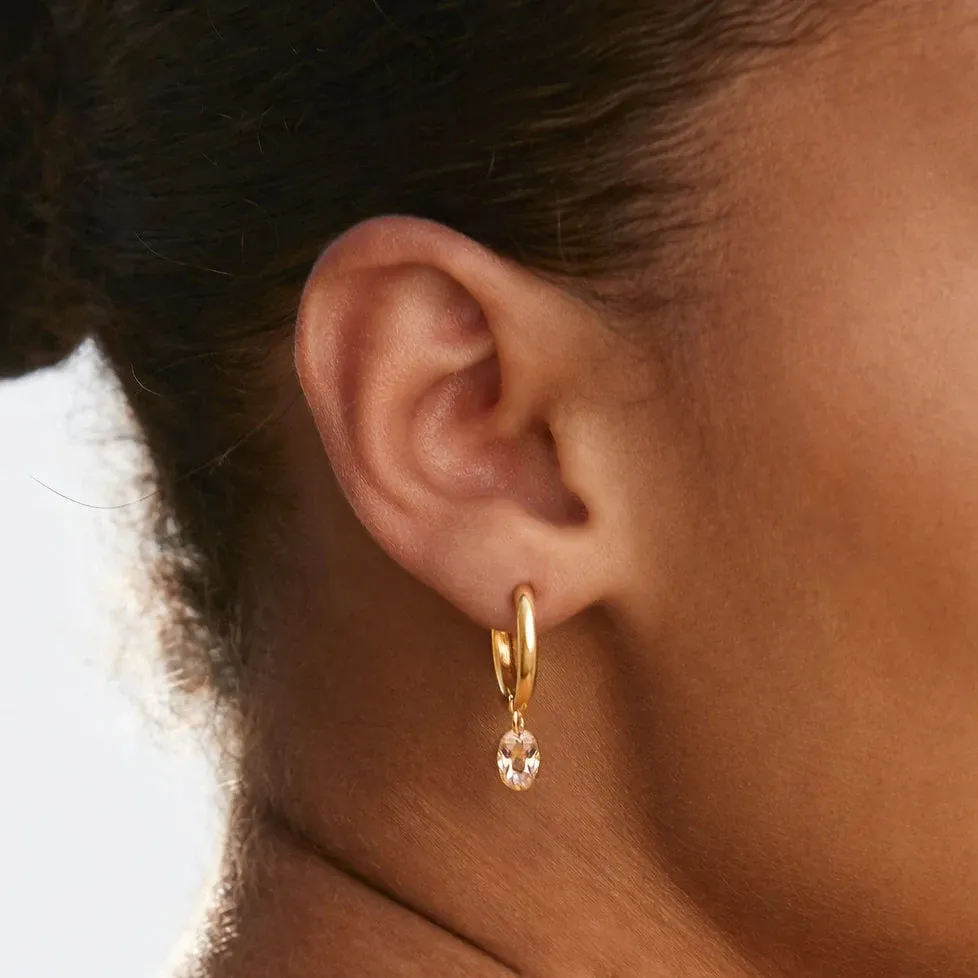 Rosé Drop Earrings - use view