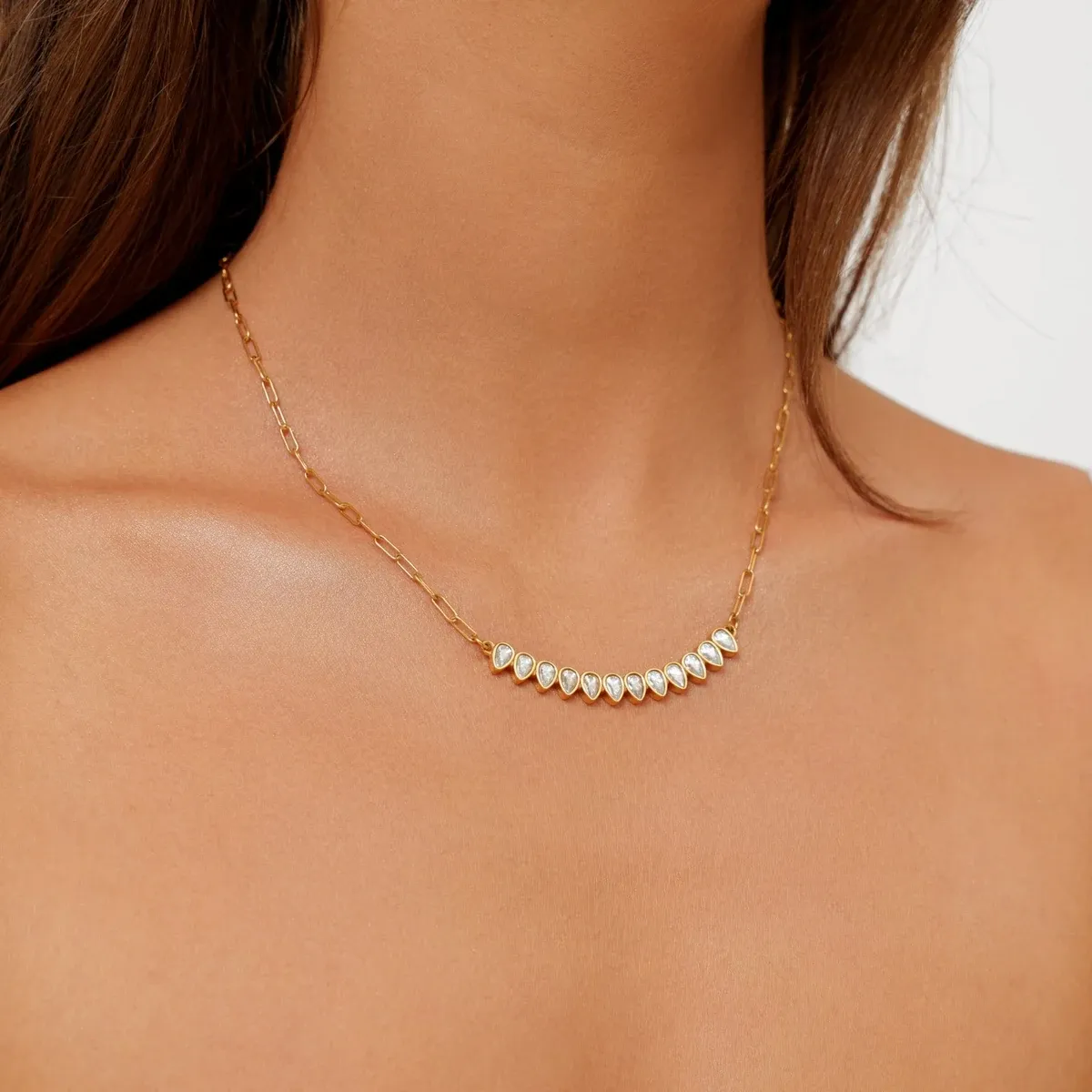 Aspen Necklace Gold - alternate view