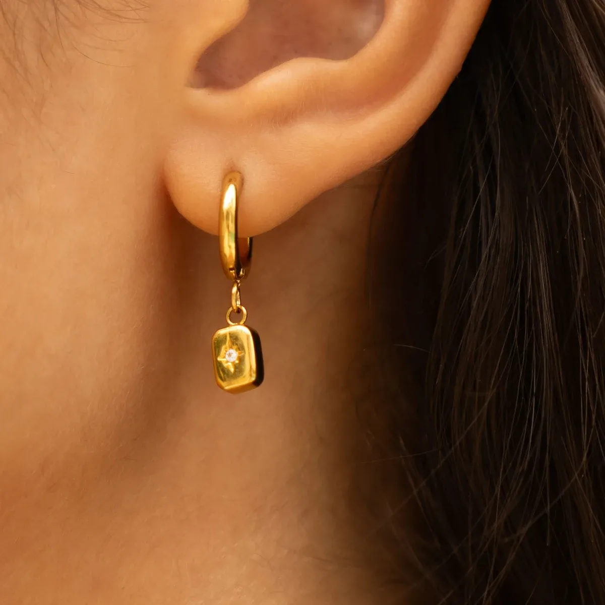Celestial Hoops - detail view