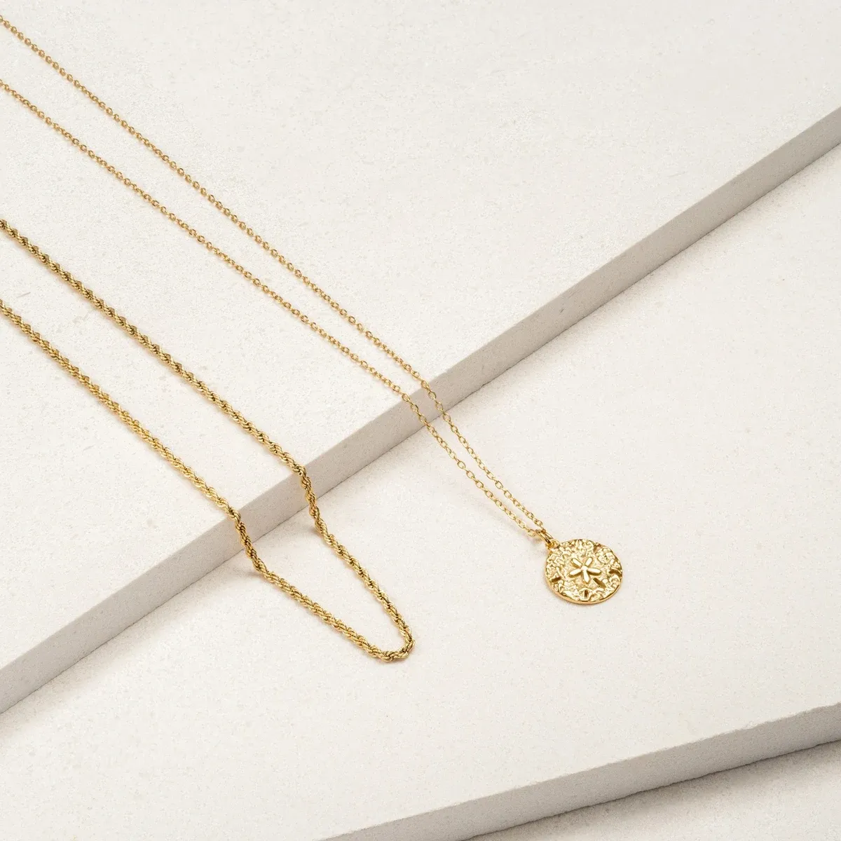 Sand Dollar Necklace - detail view