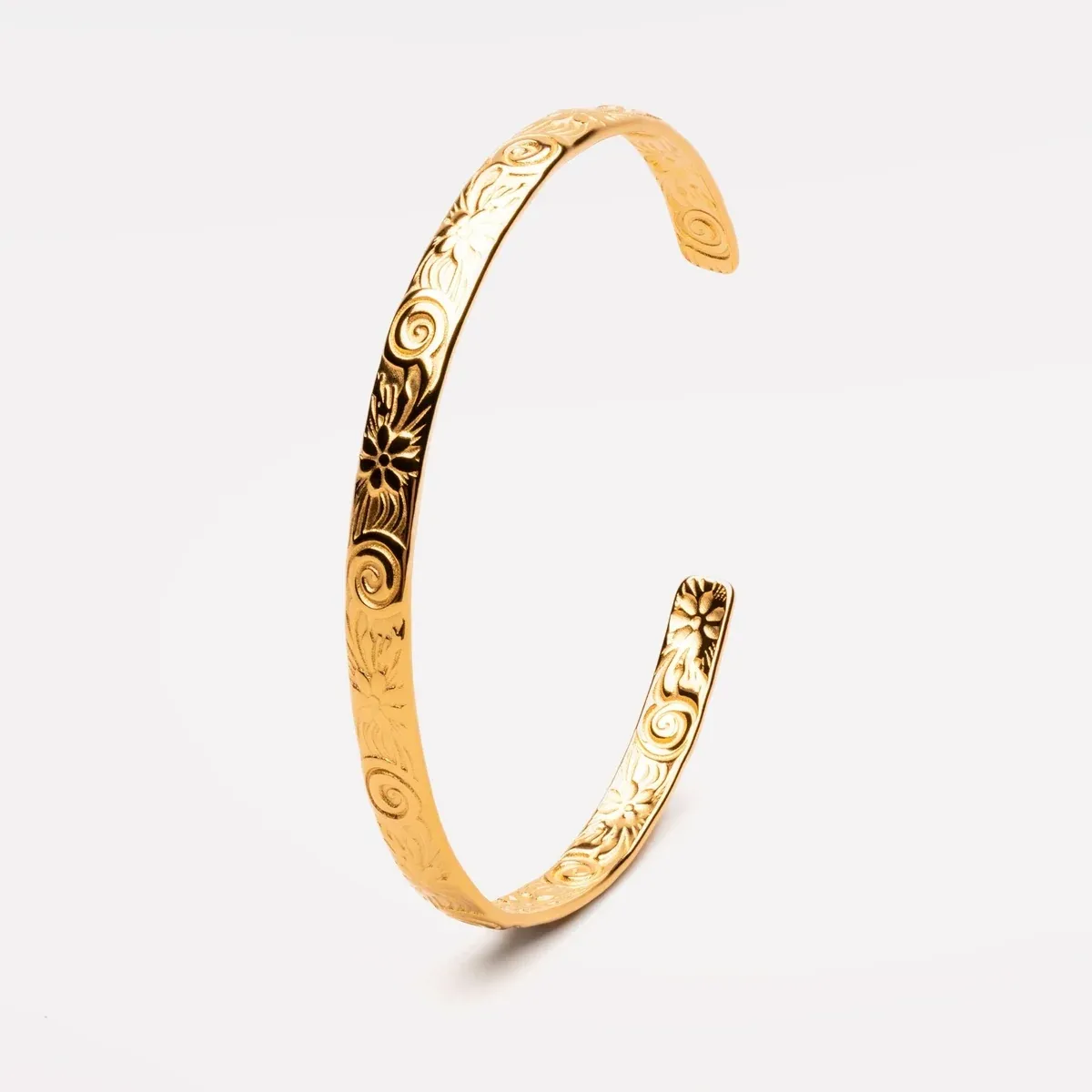 Flora Cuff Gold - lead