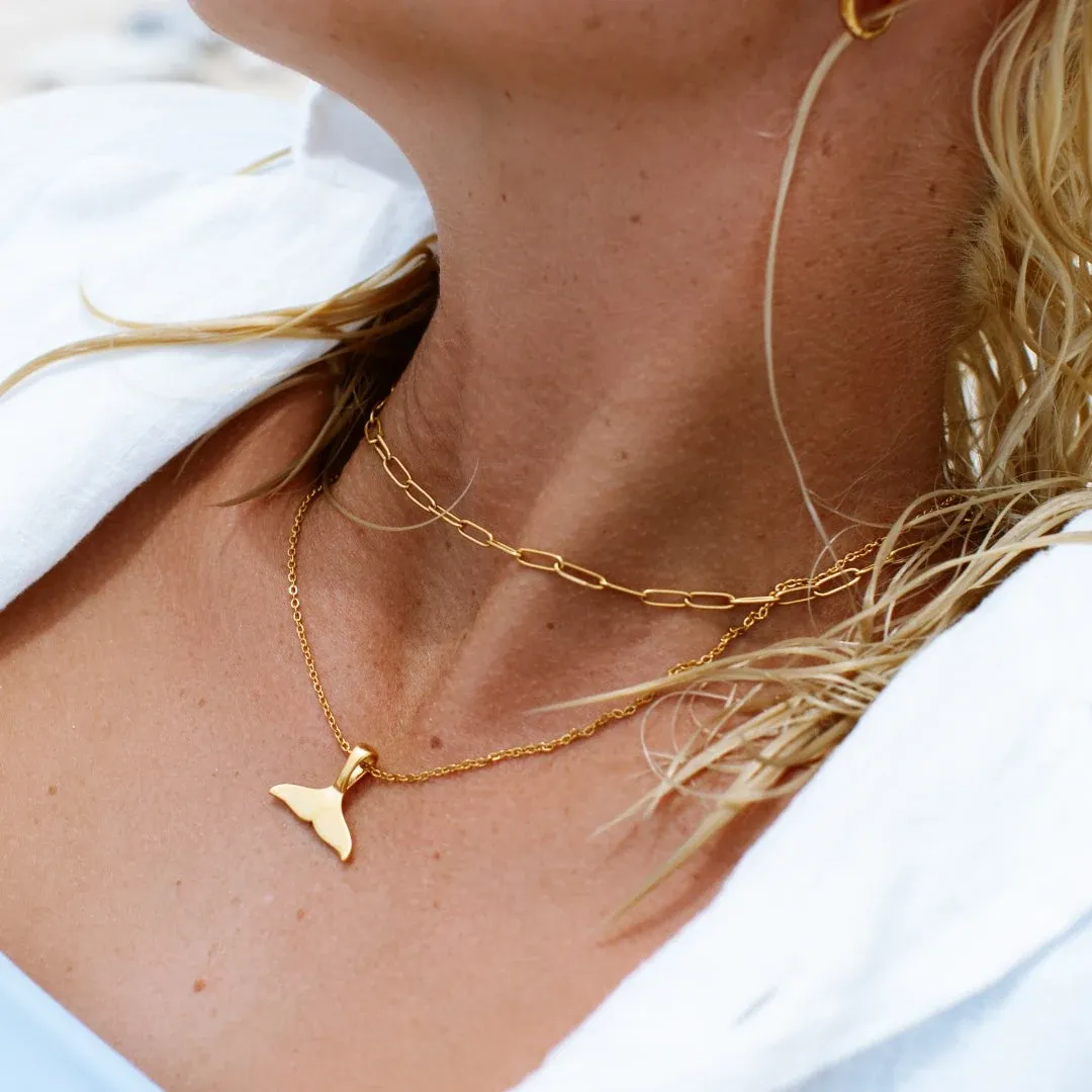 Cozumel Paperclip Choker Gold - alternate view