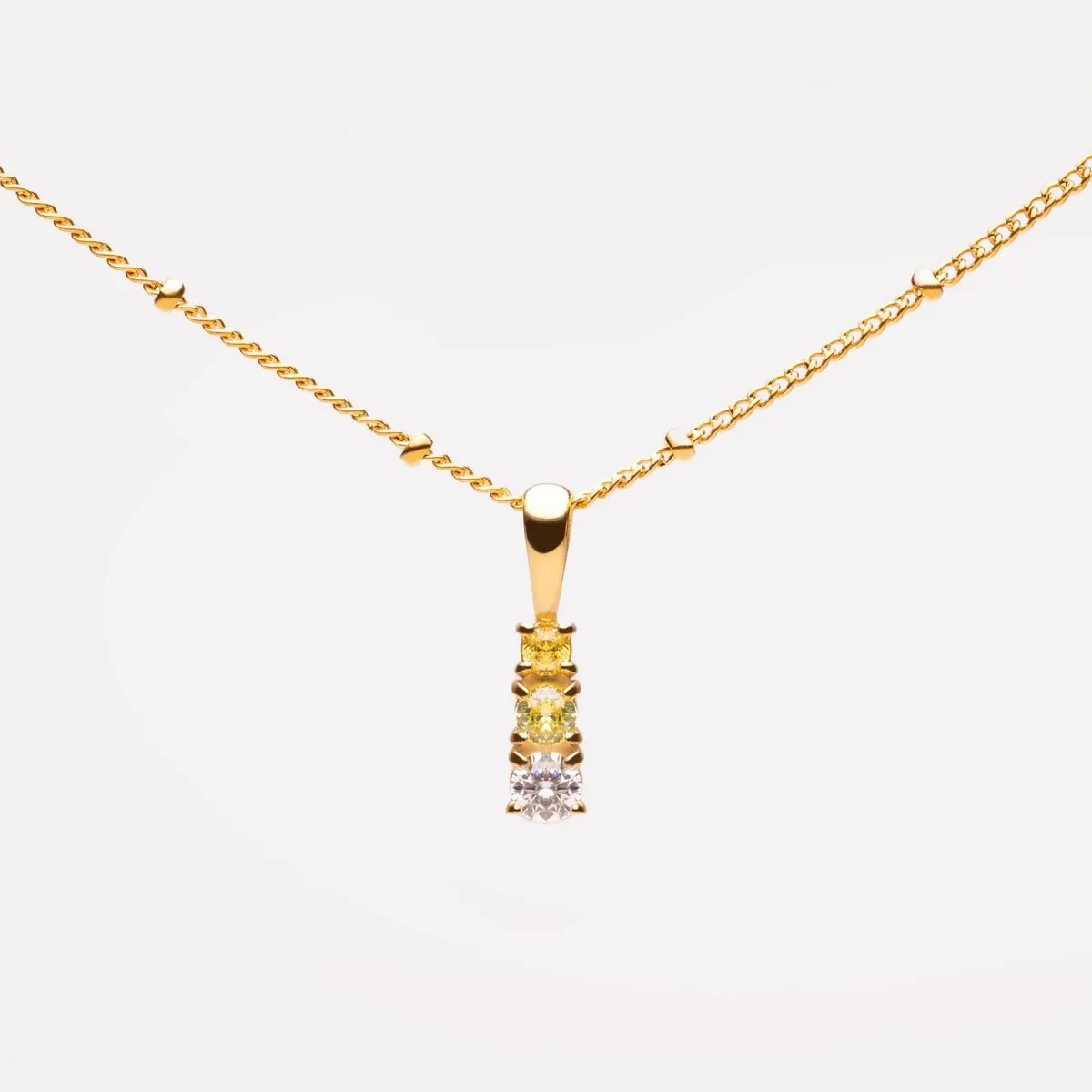 Citrus Drop Pendant Gold - detail view