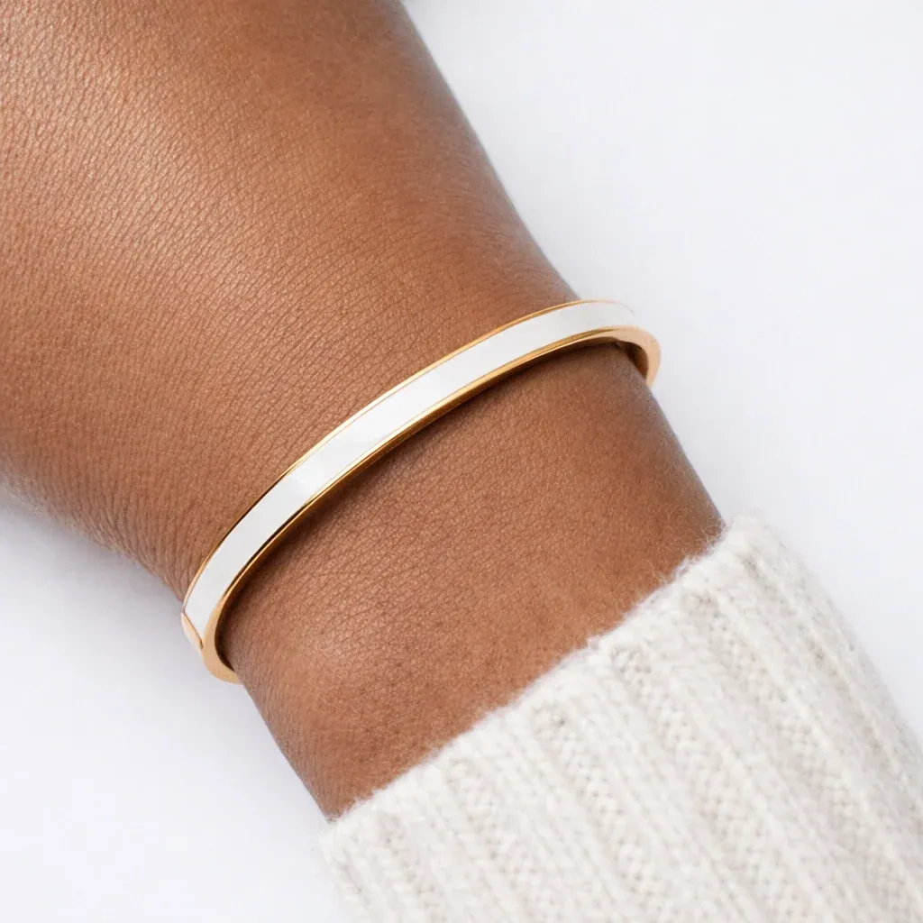 Halo Bangle Gold - detail