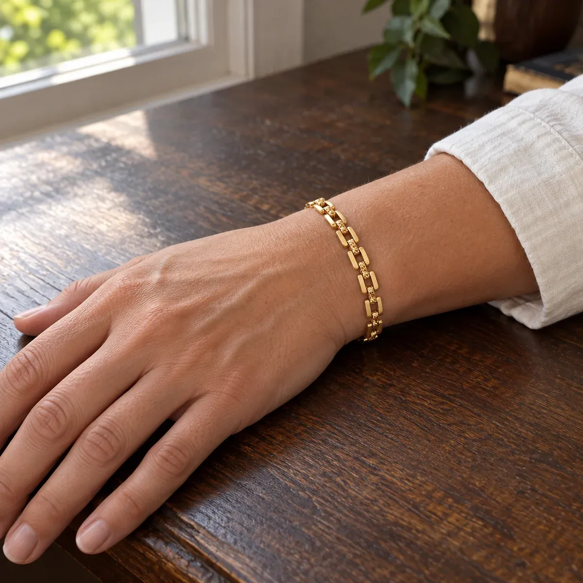 Link Bracelet Gold - lead