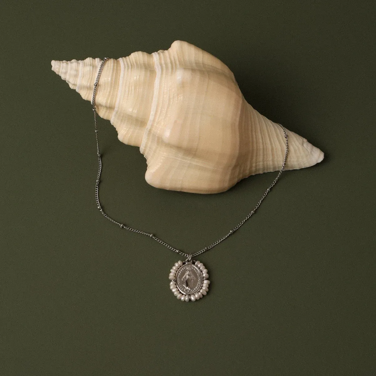 Grace Necklace Silver - alternate view