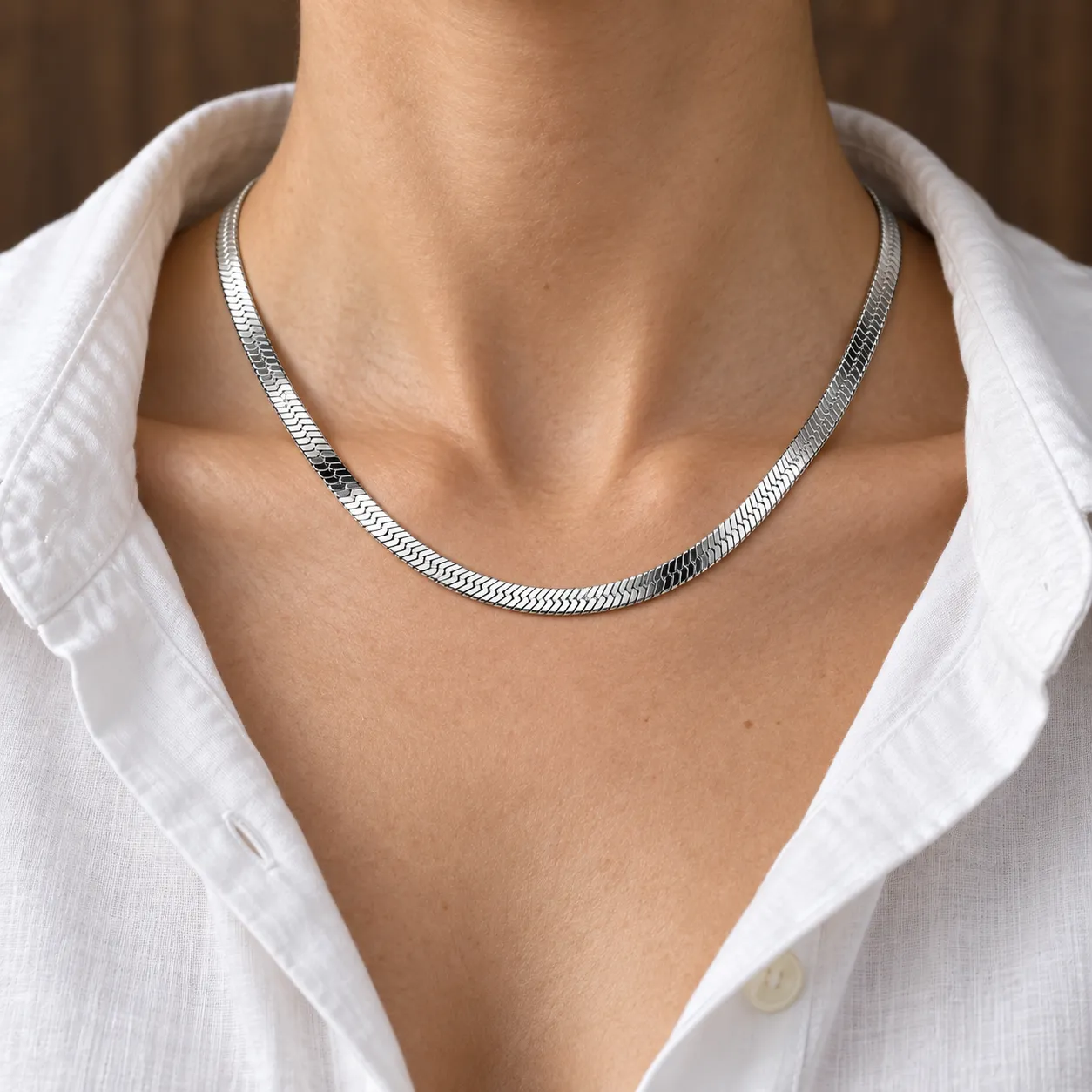 Calla Herringbone Chain