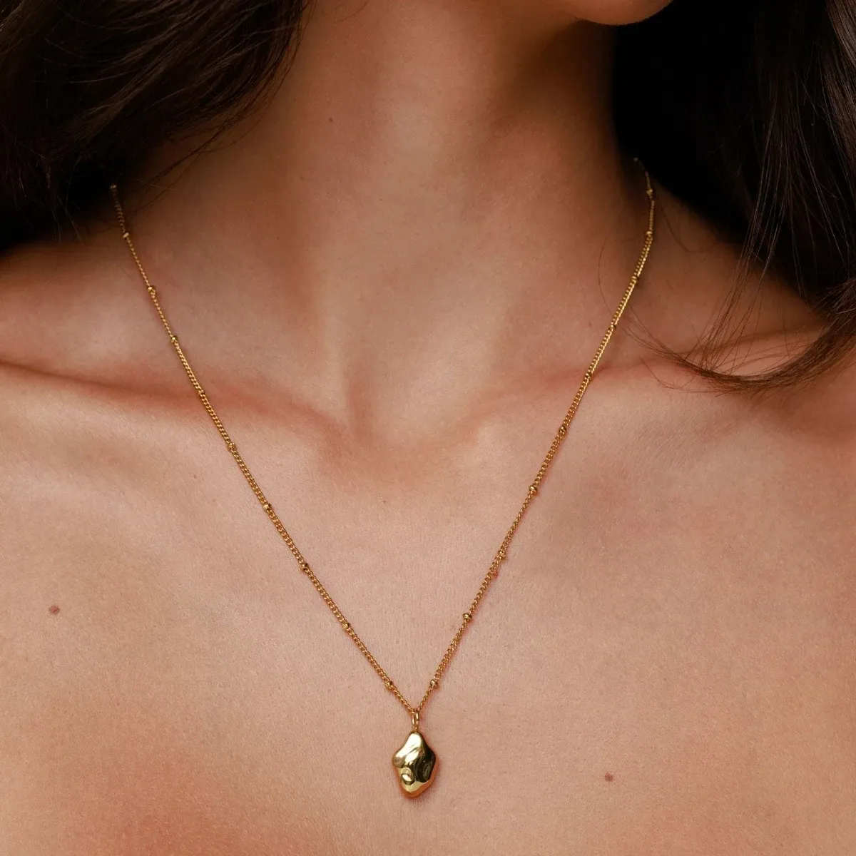 Goldie Necklace Gold - lead view
