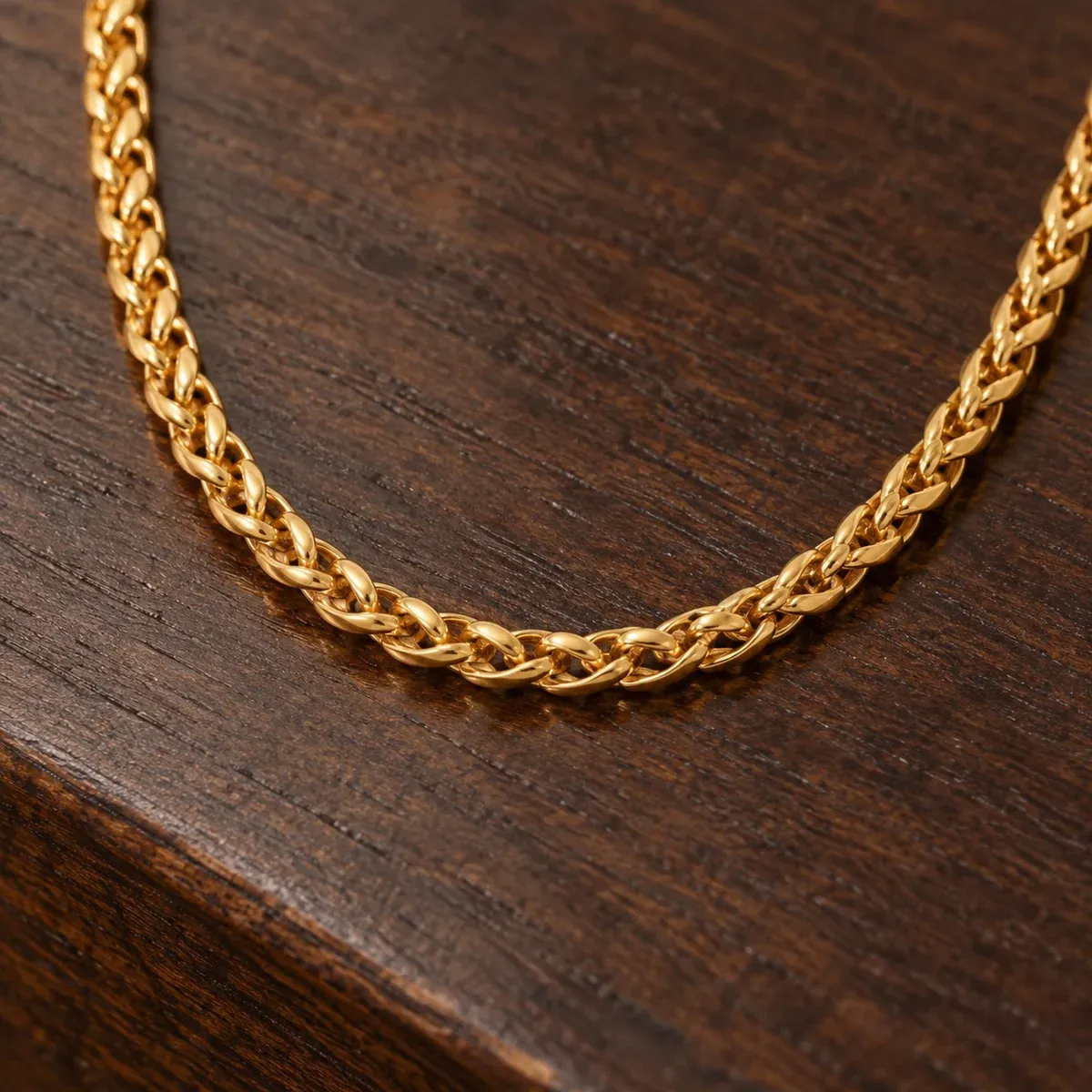 Braided Choker Gold - detail