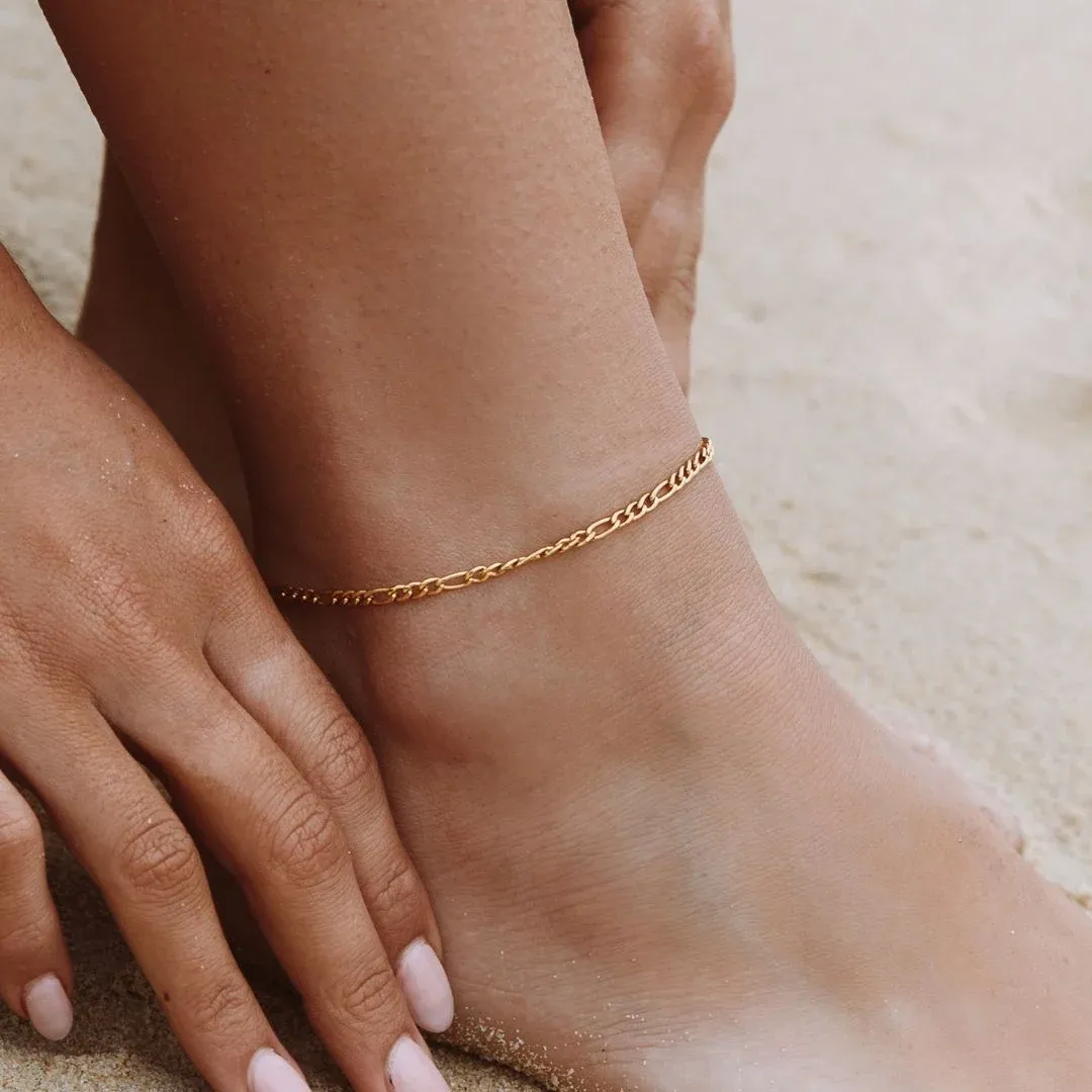 Amalfi Figaro Anklet Gold lead view