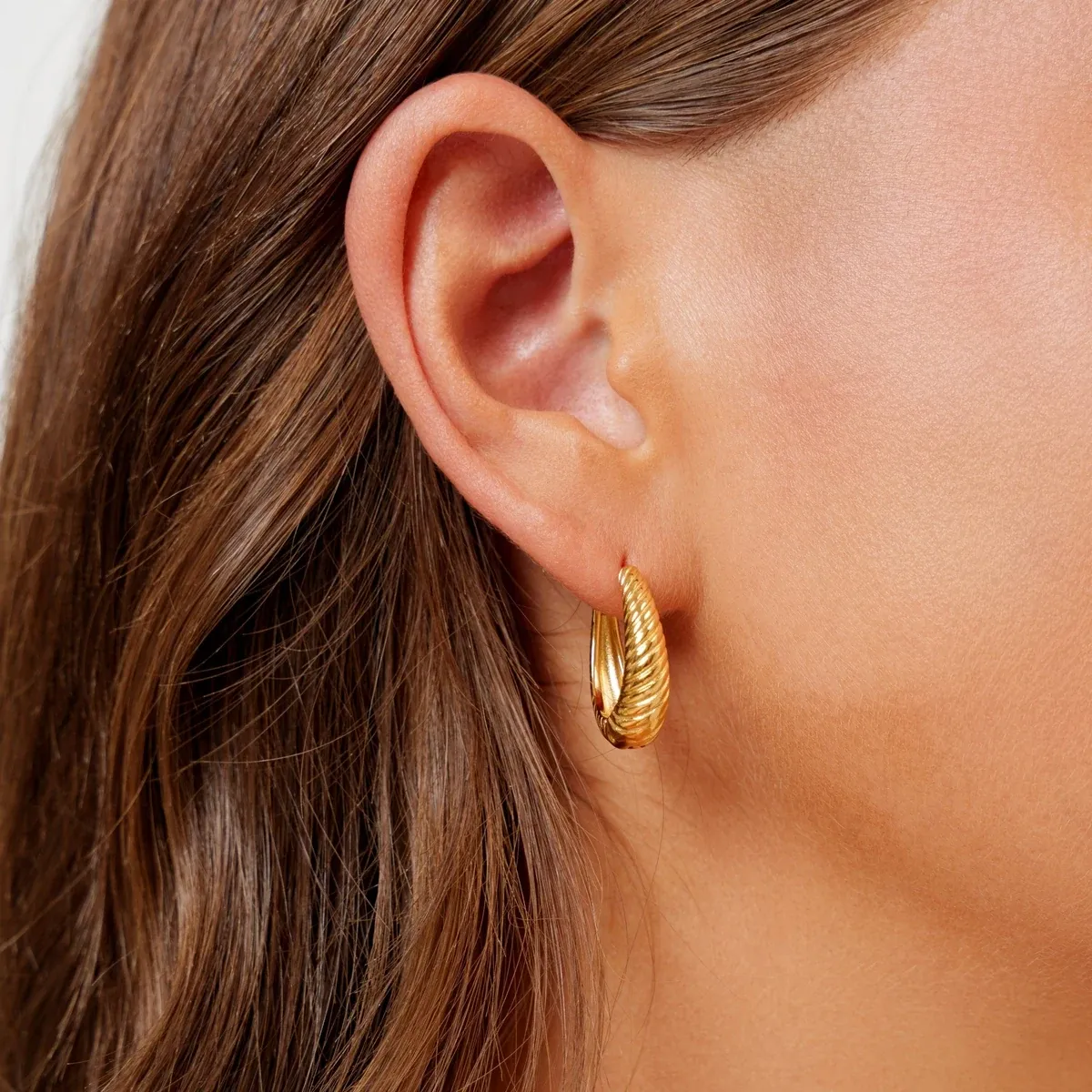 Portofino Hoops Gold - lead view