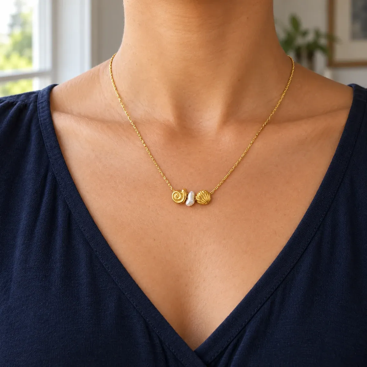 Shore Choker Gold - use view