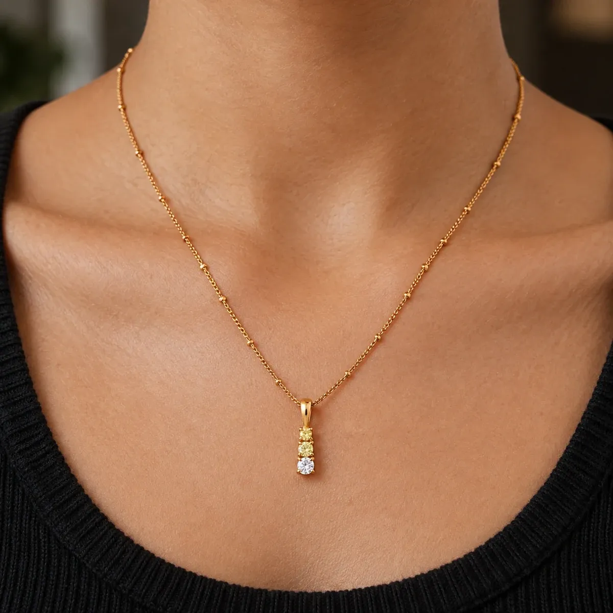 Citrus Drop Pendant Gold - alternate view