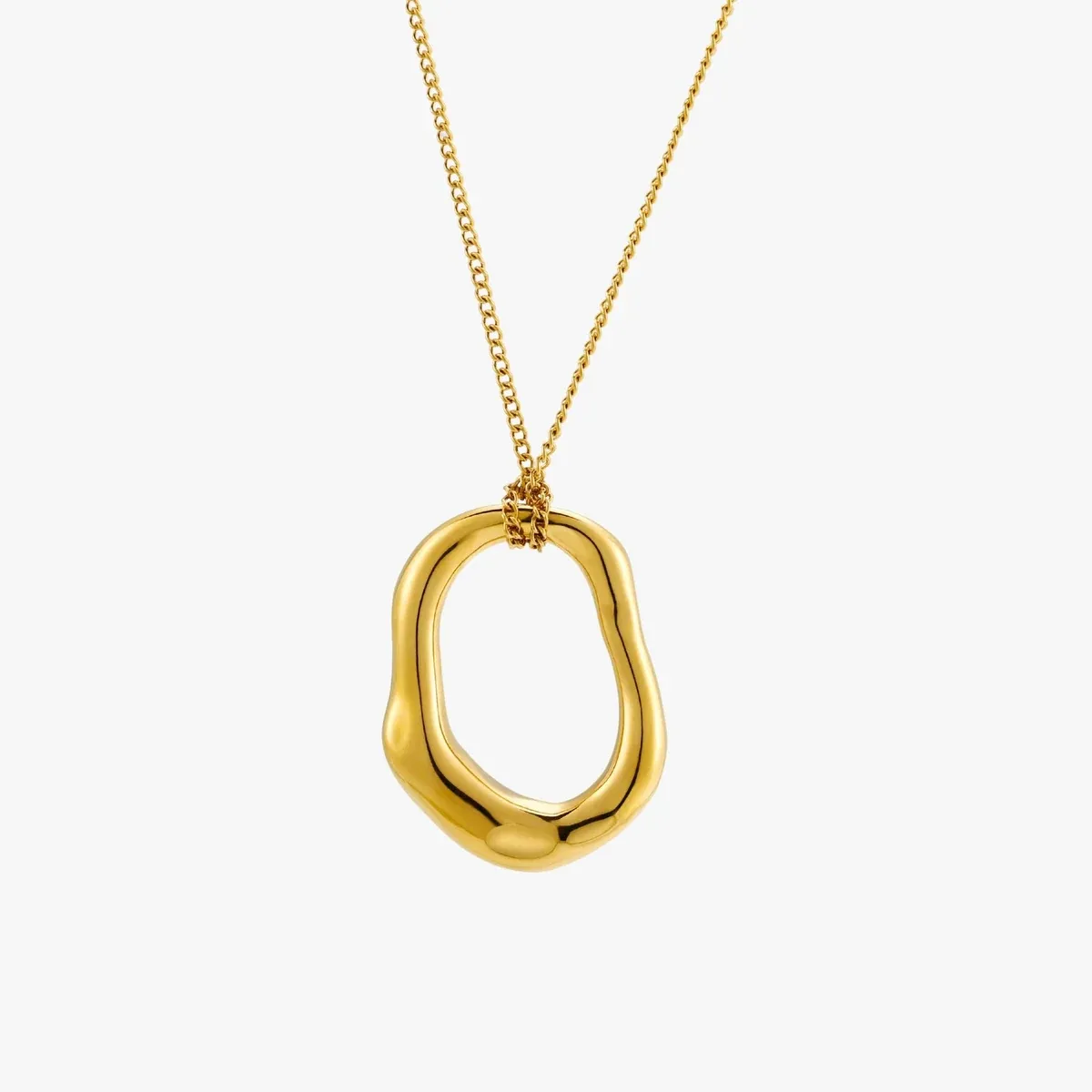 Solstice Necklace Gold - alternate view