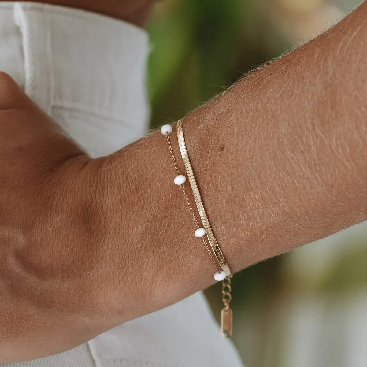 Santorini Layered Bracelet - use view