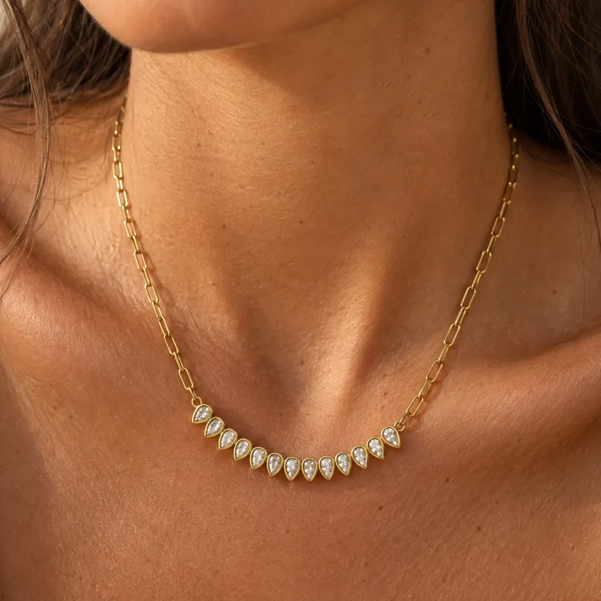 Aspen Necklace Gold - lead view