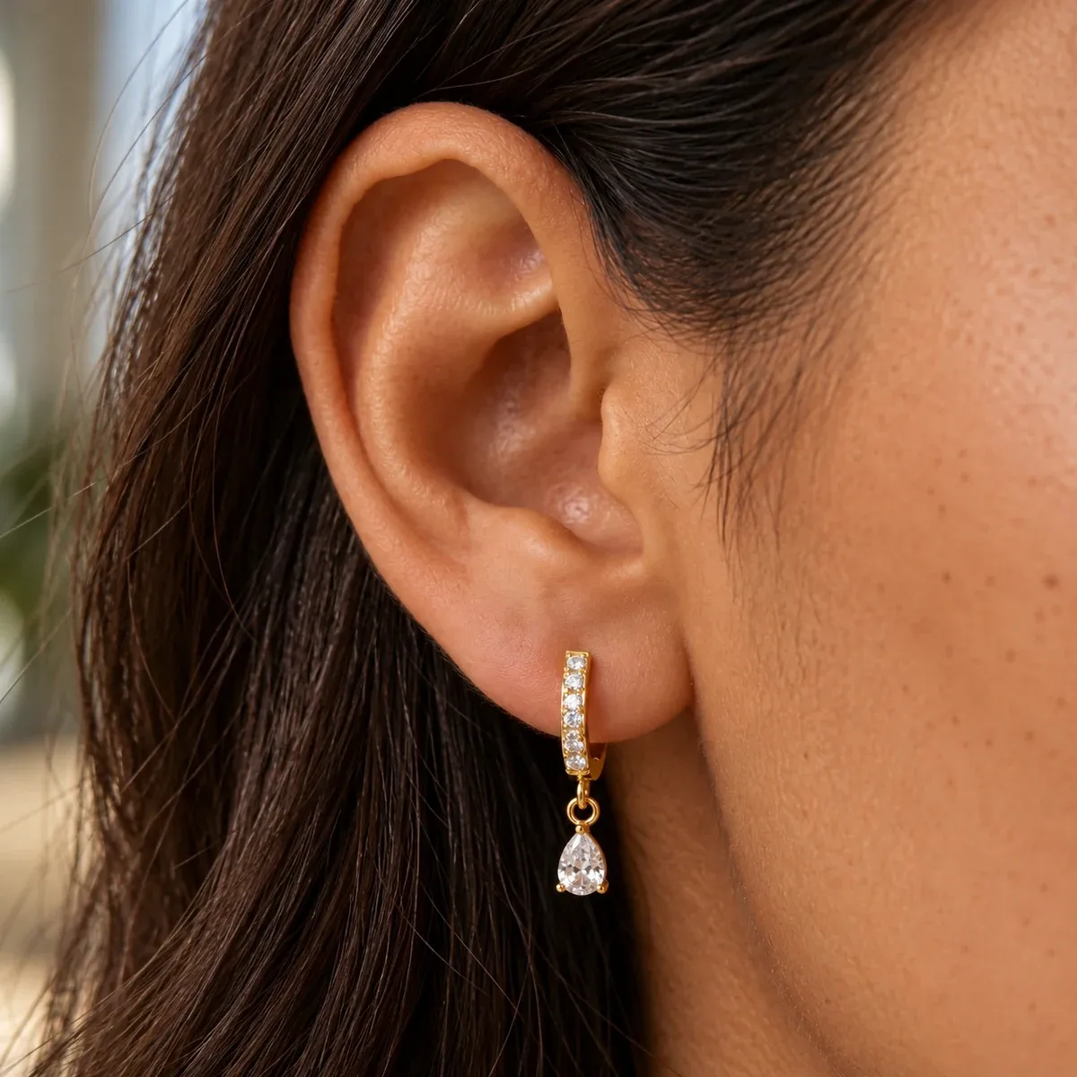 Spark Hoops Gold - detail view