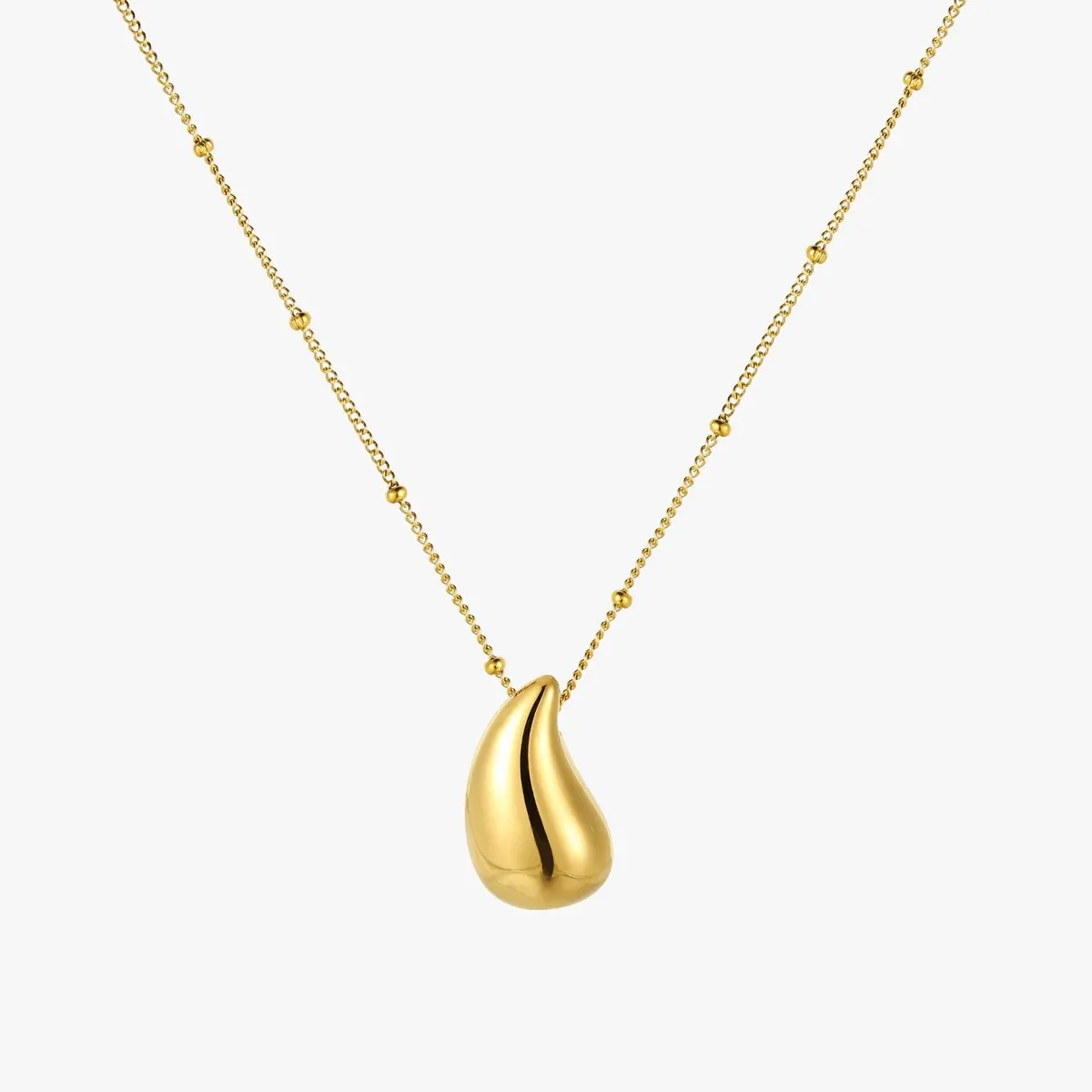 Drop Necklace Gold - detail view