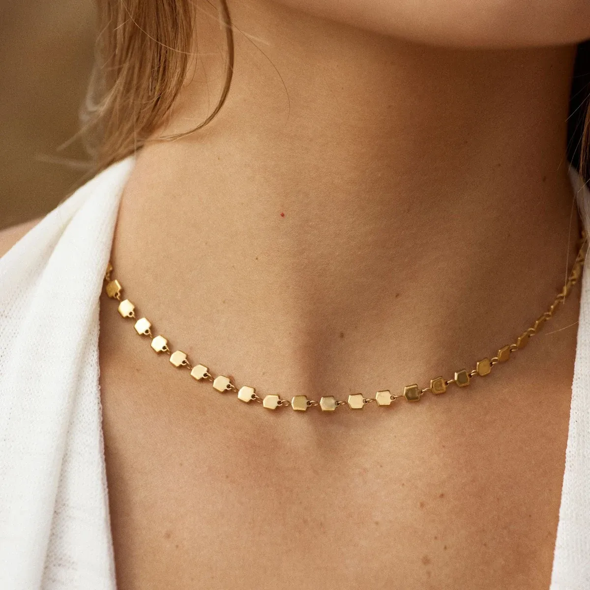 Ilios Choker Gold - lead view
