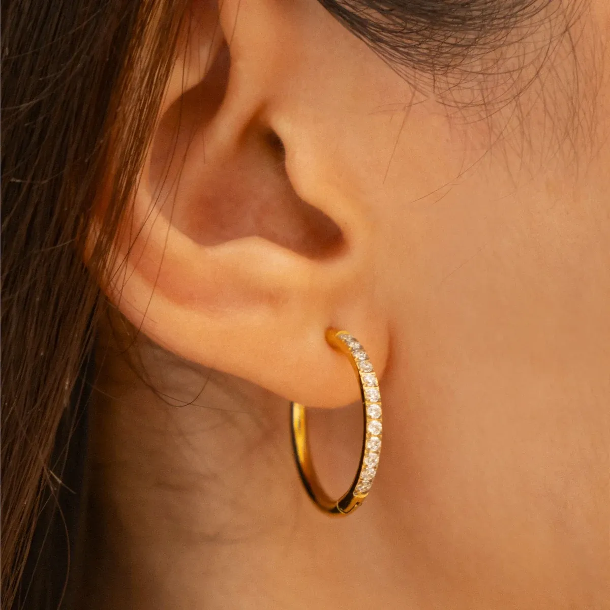 Large Pavé Hoops - reviewed exact-variant source photograph