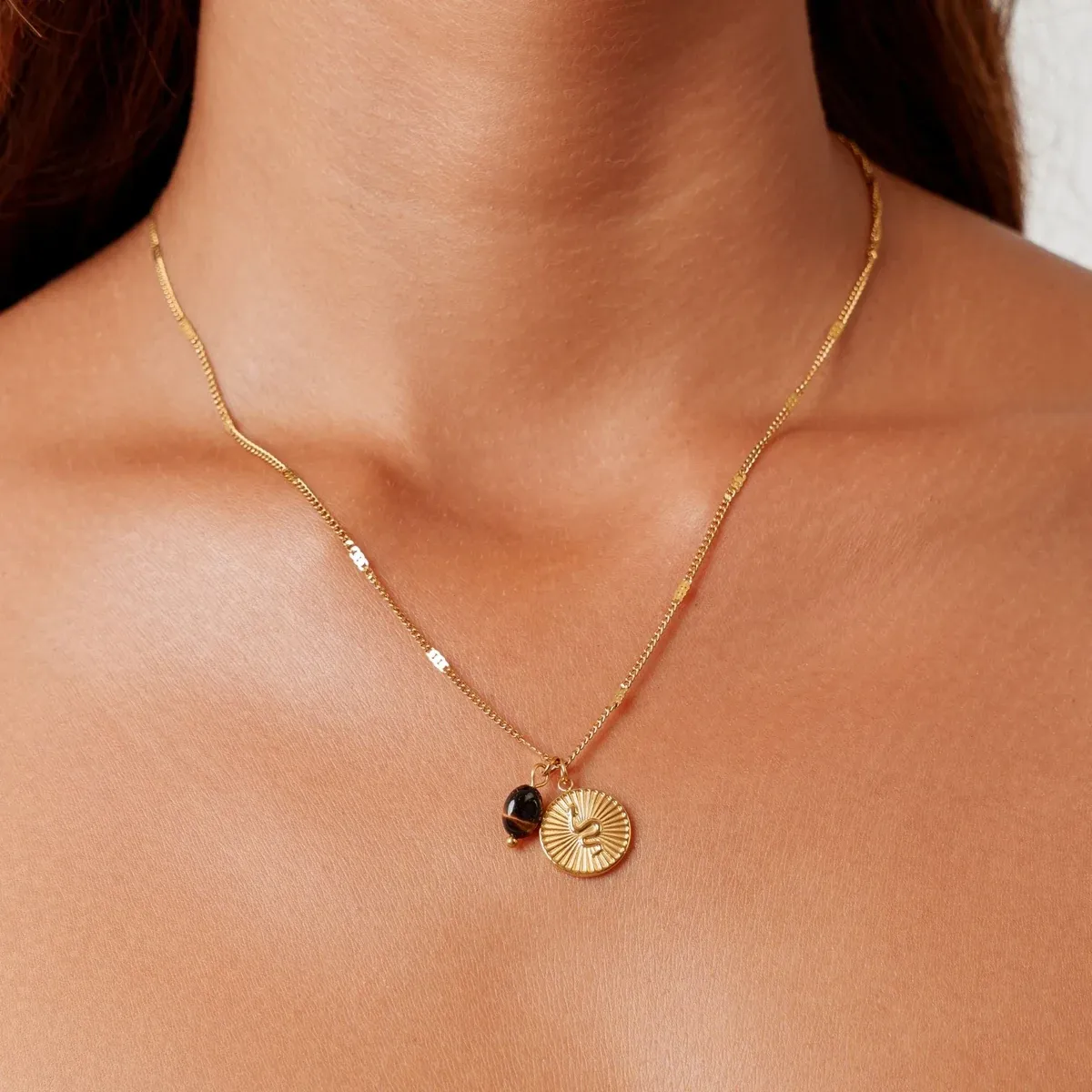 Golden Snake Necklace Gold - lead view