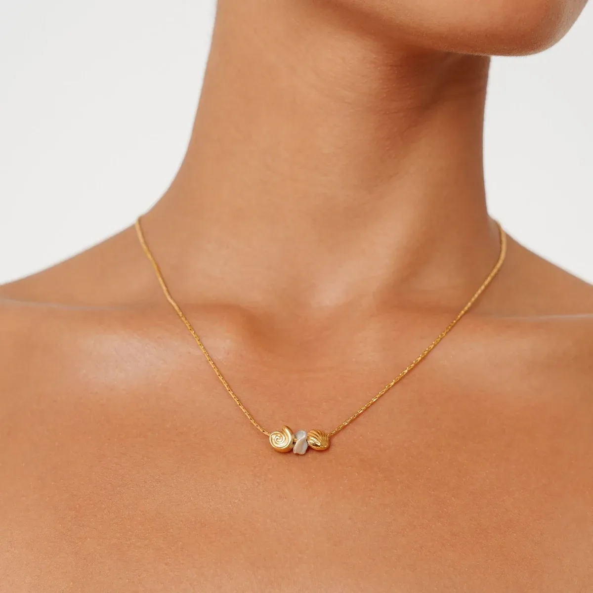 Shore Choker Gold - lead view