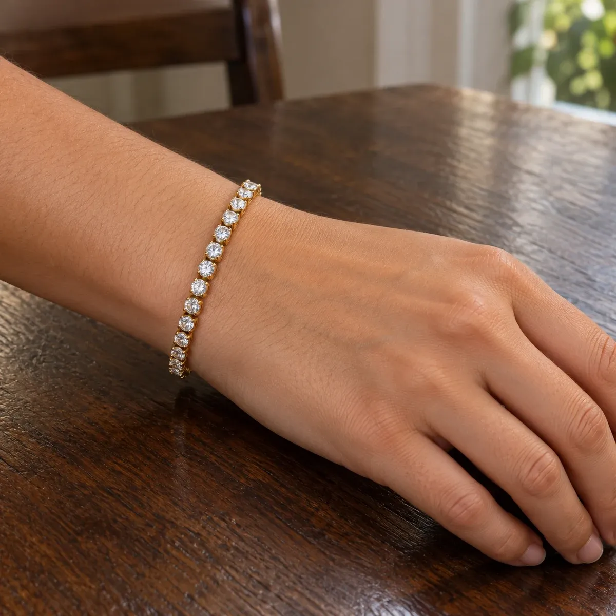 Bold Tennis Bracelet - use view
