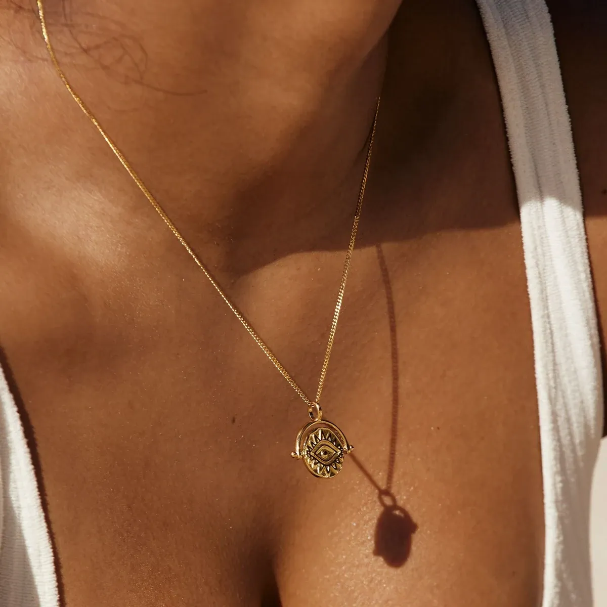 Athena Necklace Gold - lead view